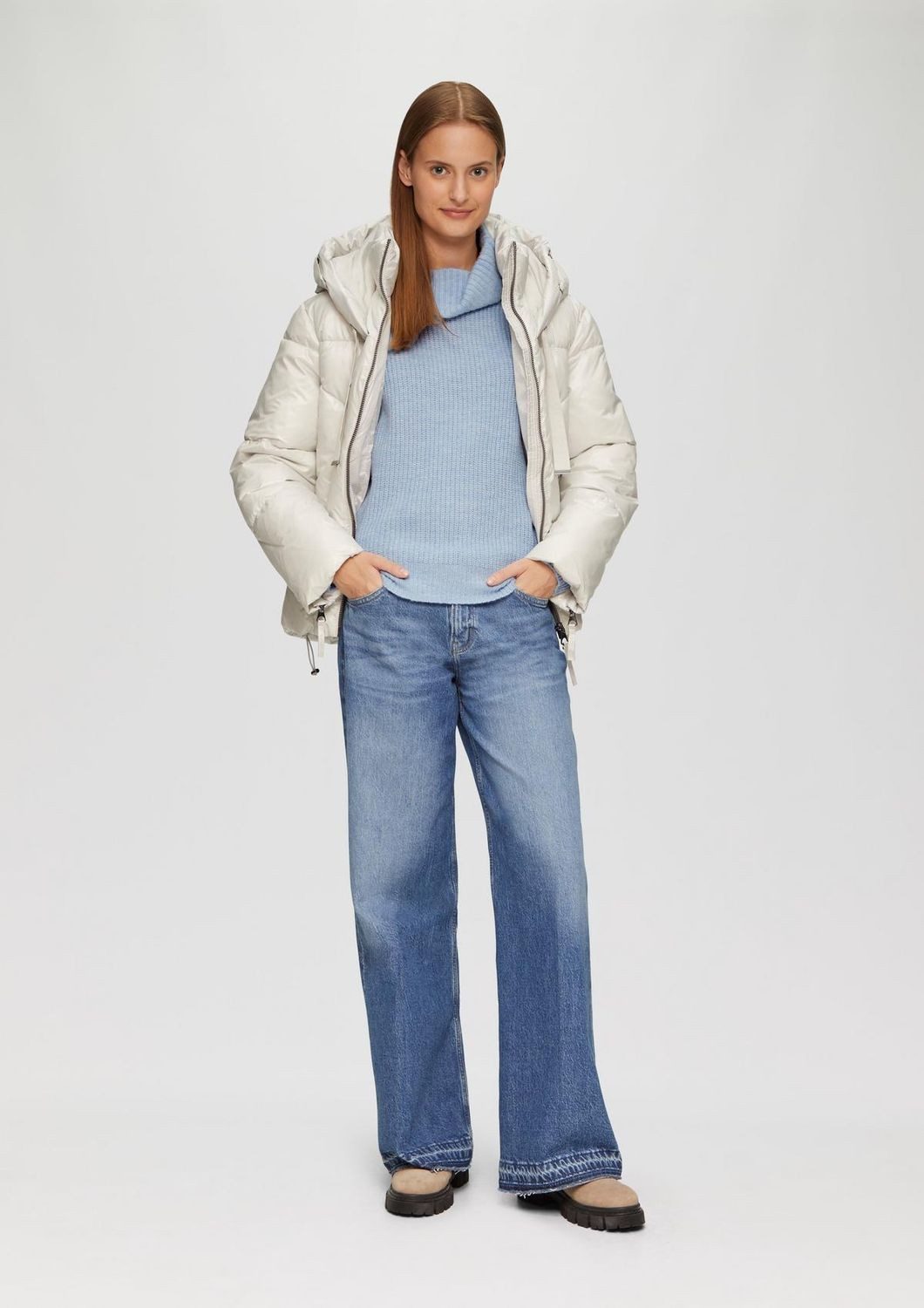 s.Oliver Strickpullover Oversized (1-tlg) mit Rollkragen in Oversized Passform
