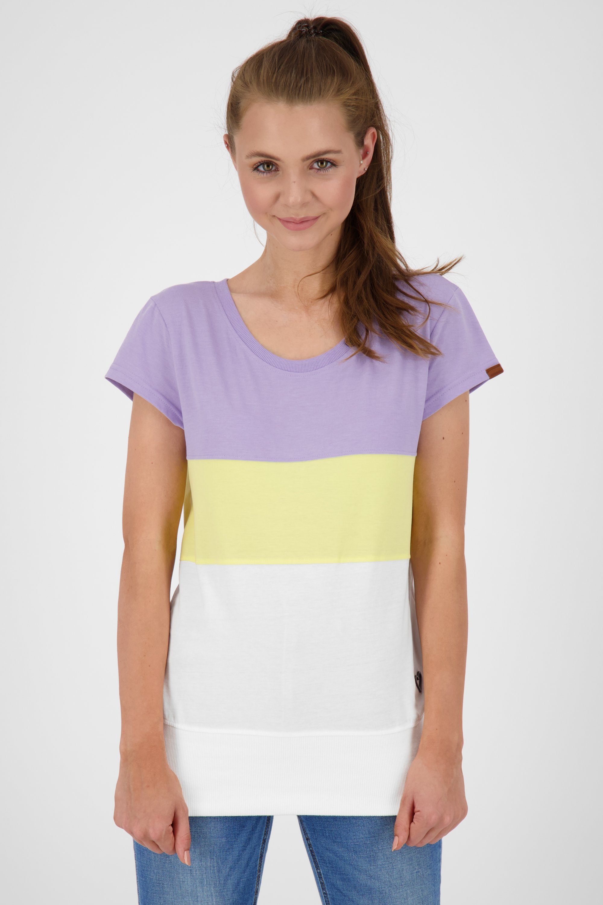 Alife Shirt CoraAK & Damen Kickin T-Shirt T-Shirt lavender