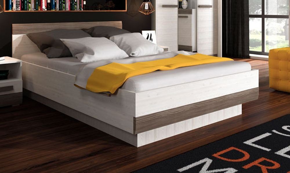 Feldmann-Wohnen Bett Blanco, B/T/H: 150 cm / 206 cm / 97 cm