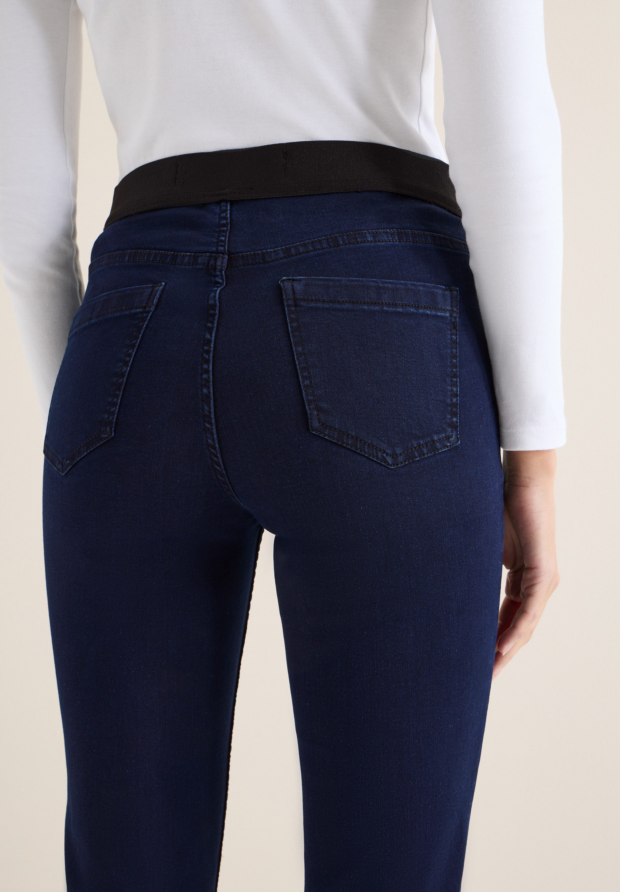 CECIL Skinny-fit-Jeans Style VICKY mit elastichem Bund