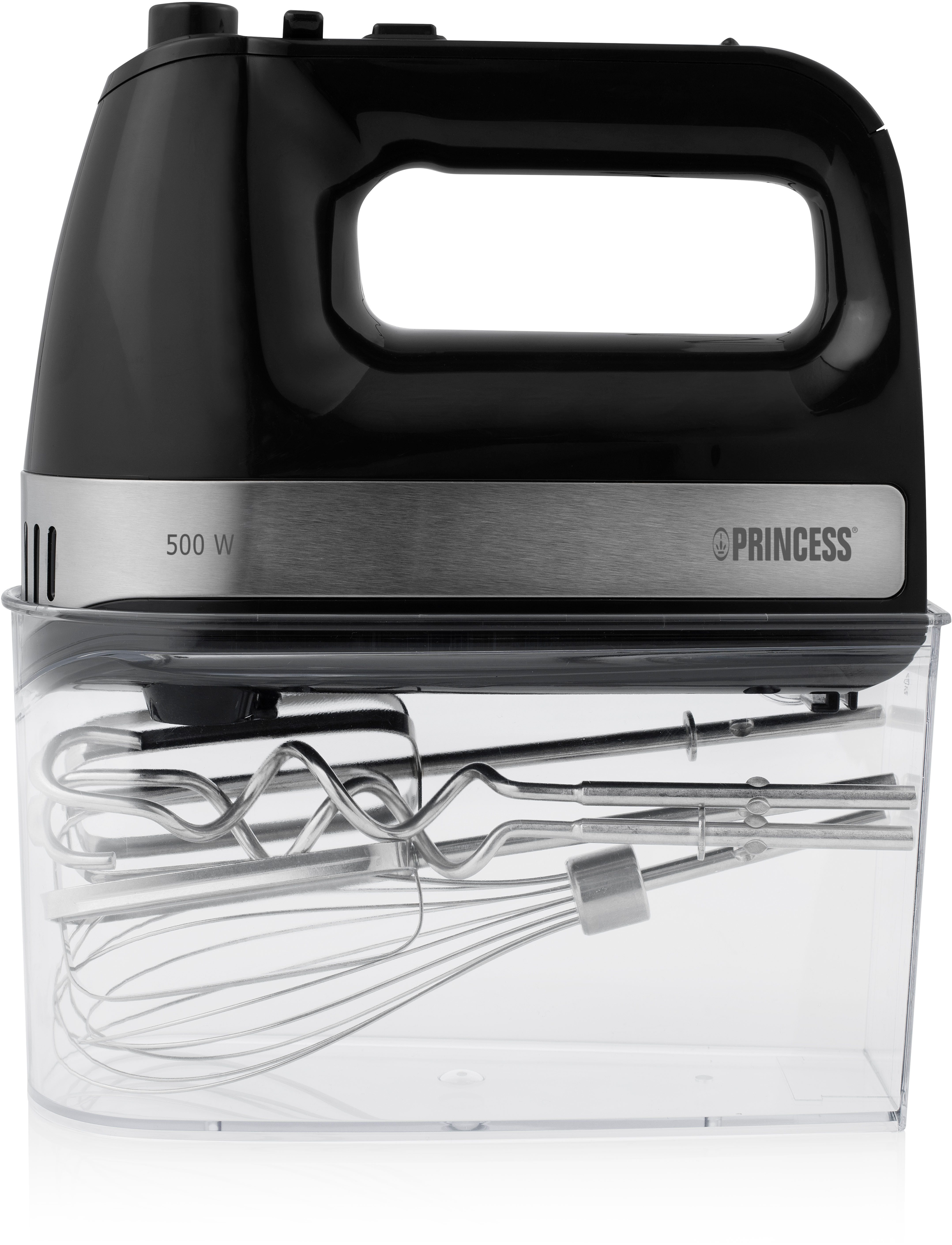 PRINCESS Handmixer 222206 Power 500, 500 W, leistungsstarker Motor - Aufbewahrungsbox