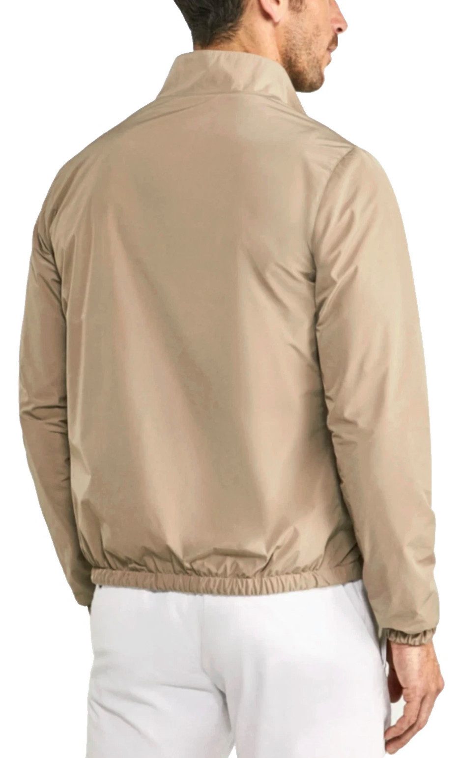 faconnable Wendejacke Herren Hybrid 2-in-1 Blouson Jersey Bomberjacke Technischer Jersey-Mix, atmungsaktiv und leicht