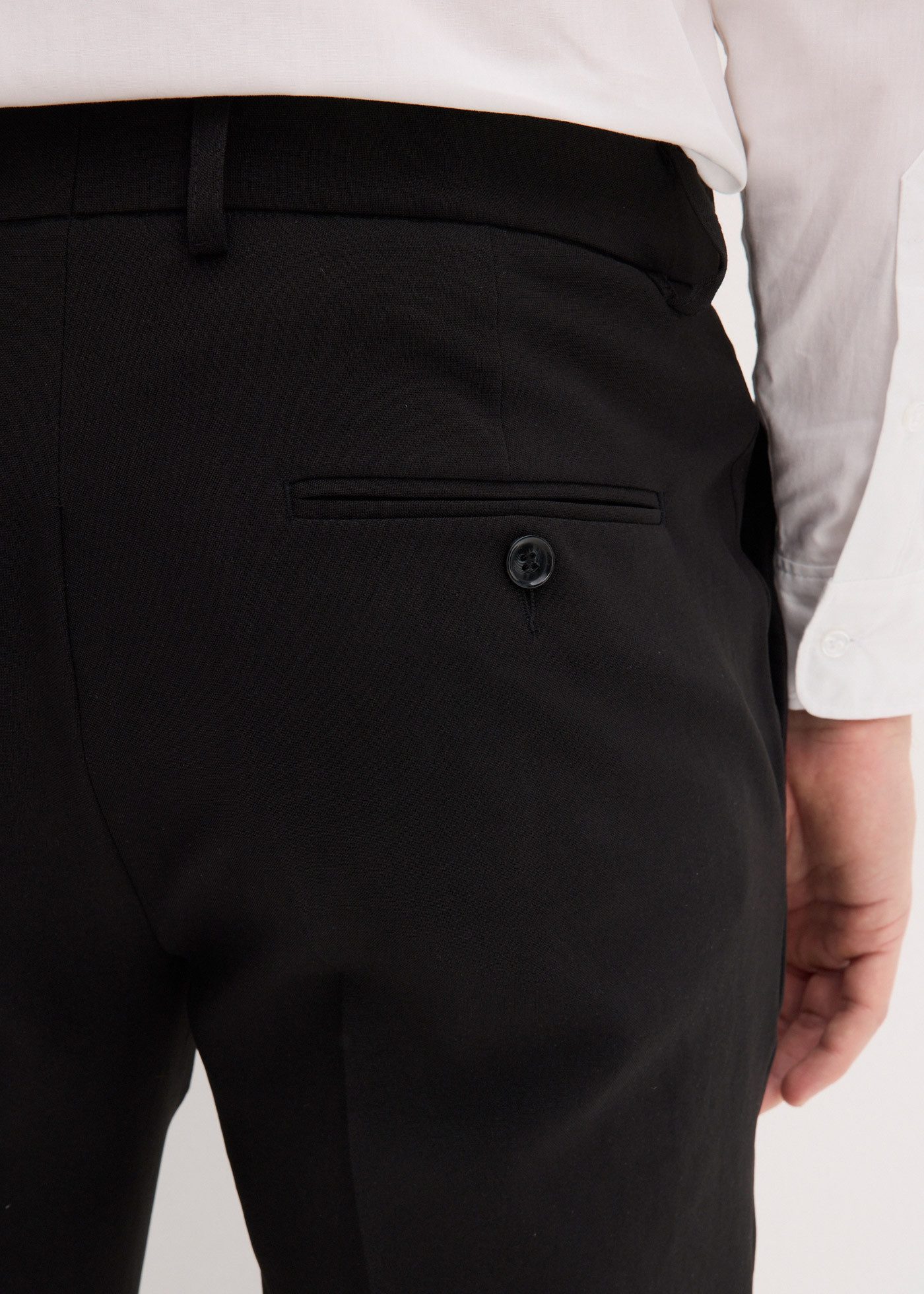 bonprix Anzughose Slim Fit, aus Polyester, festlicher Stil, Businessmode