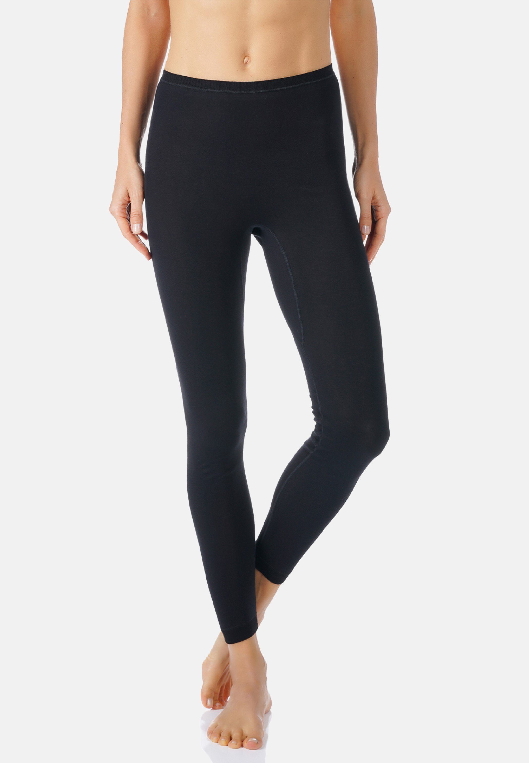 Mey Sporthose Noblesse (1-tlg) Leggings - Baumwolle - Baumwolleinsatz auf der Schrittinnenseite