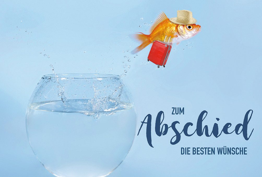 BSB Grußkarten Abschied Glückwunschkarte im Format 11,5 x 17 cm mit
