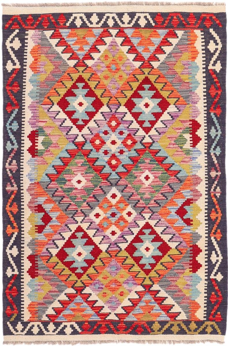 Orientteppich Kelim Afghan Heritage 103x155 Handgewebter Moderner Orientteppich, Nain Trading, rechteckig, Höhe: 3 mm