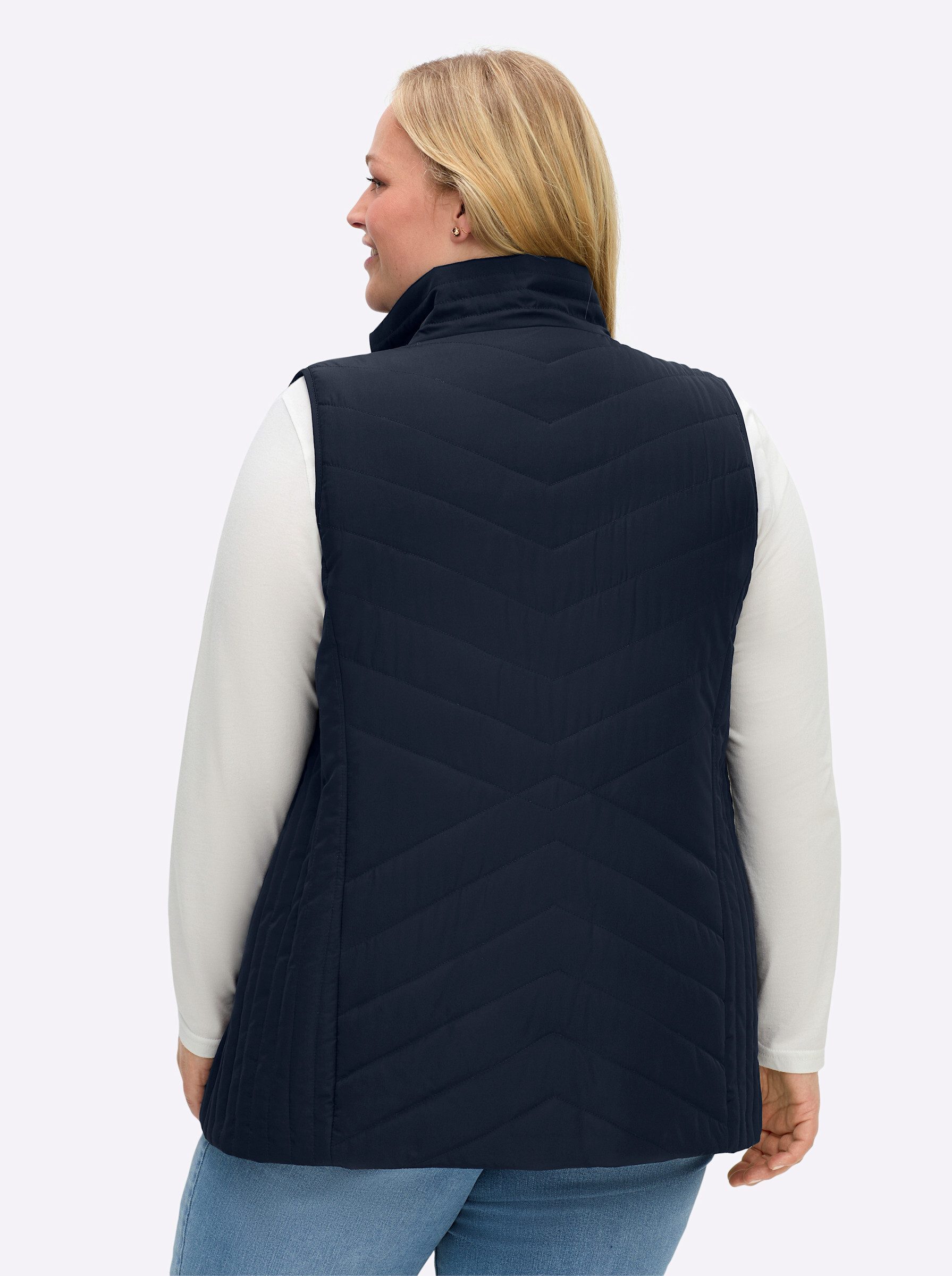 Sheego Jerseyweste Steppweste . günstig online kaufen