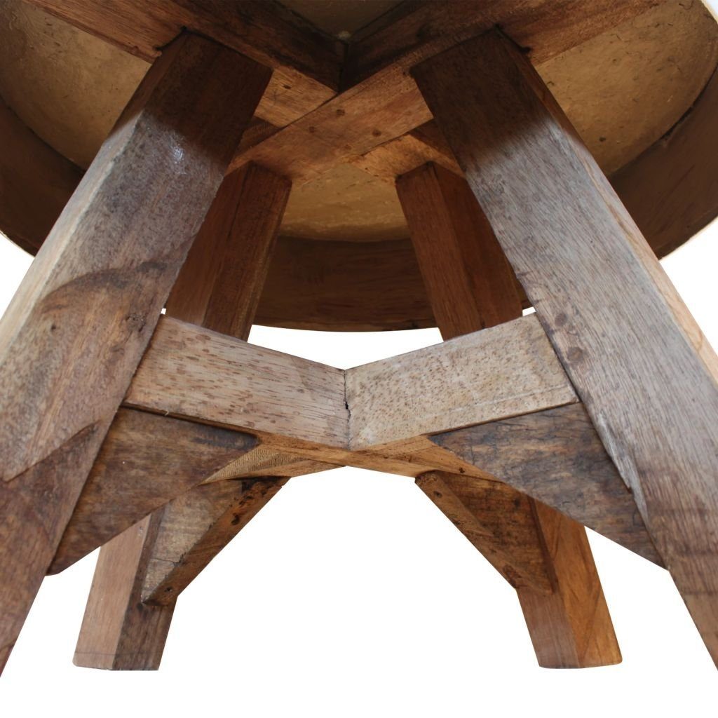 aus (D: 60 Stahl Couchtisch Tischplatte cm), aus Balgheim möbelando