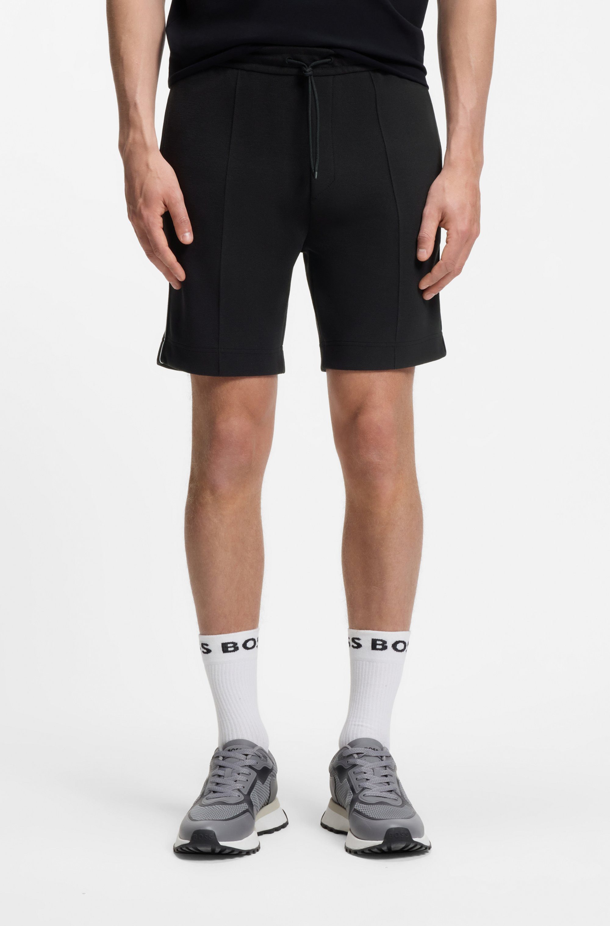 BOSS GREEN Shorts Join Headlo Piqué-Qualität mit Paspeln