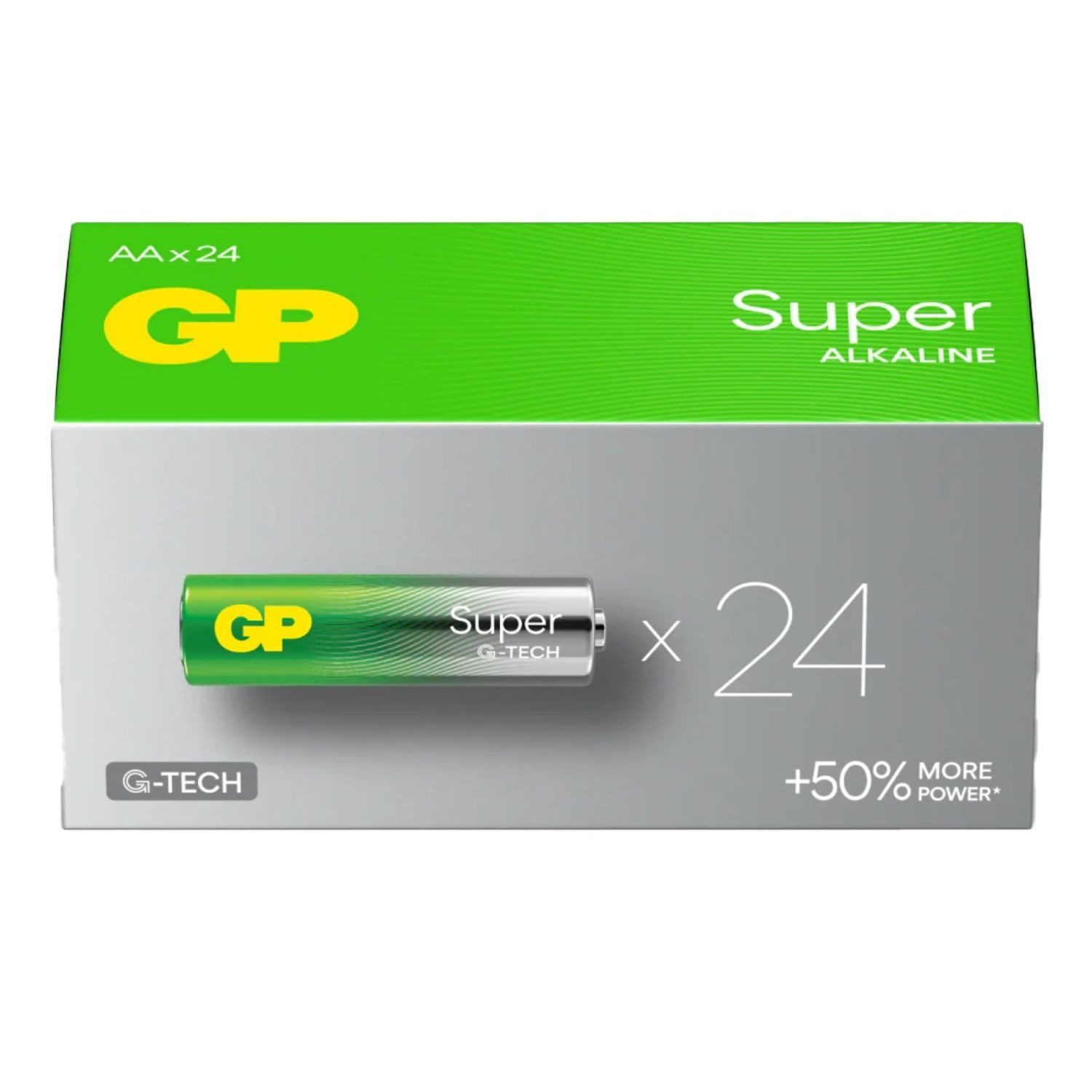 GP Batteries 24x Super Alkaline GTECH Batterien AA Mignon Batterie, (1,5 V, 24 St), LR06 LR6 1,5V 24 Stück Batterie Box Set Battery MN1500 15A E91