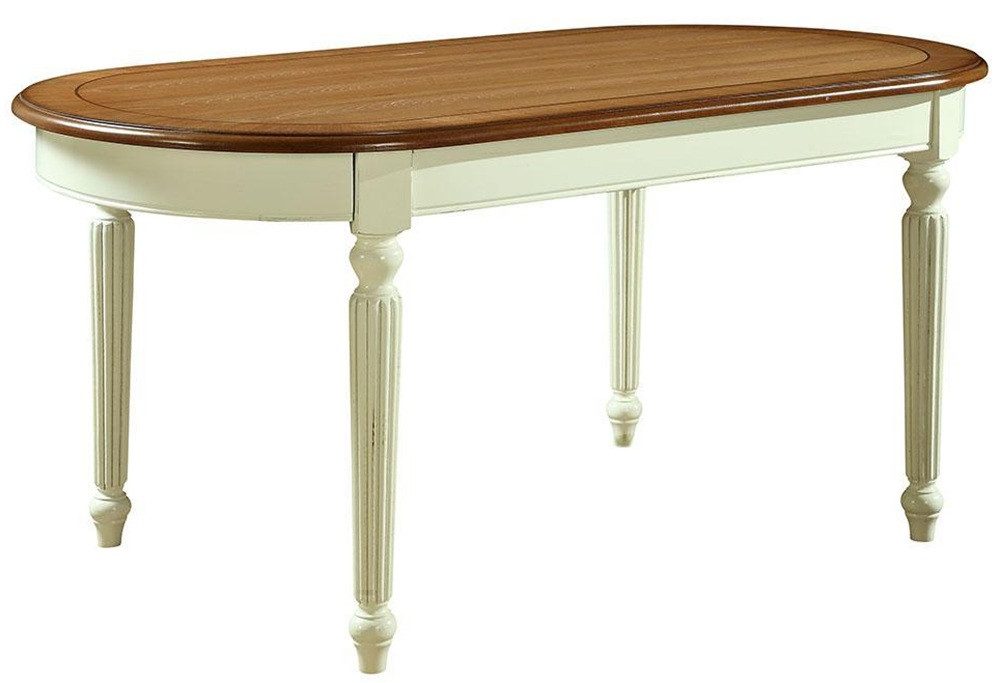 Xlmoebel Esstisch Designer Holztisch in Weiß für Esszimmer und Meetingräume (Oval Esstisch), Hergestellt in Europa