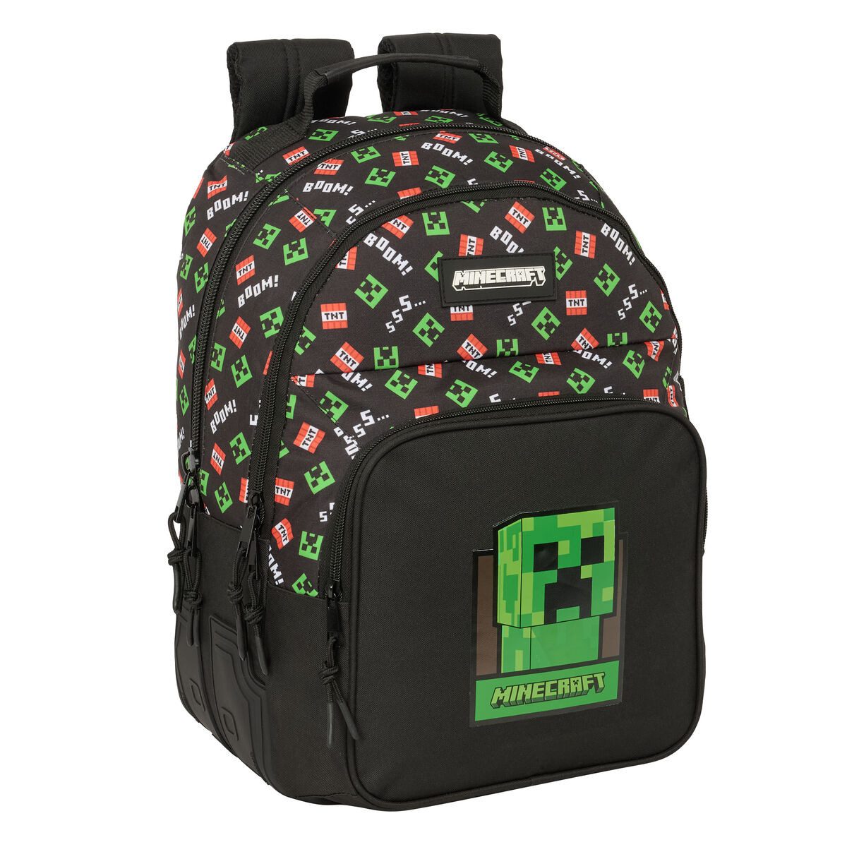 Minecraft Rucksack 32 x 42 x 15 cm Kinder Rucksack Minecraft Schwarz 32x42x15 cm