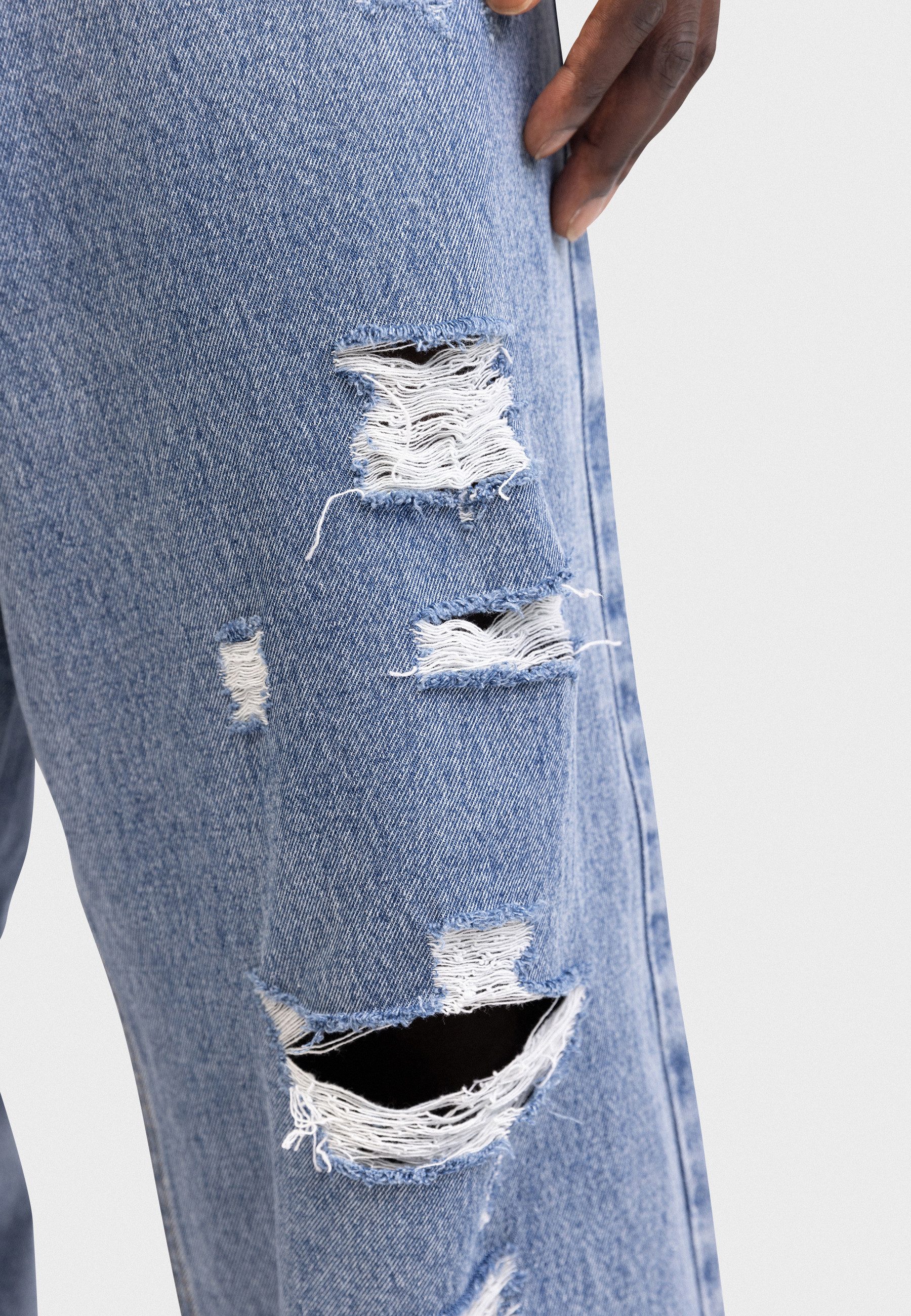 REDEFINED REBEL Regular-fit-Jeans Redefined Rebel Jeans RRKingston Jeans Destroy BAGGY FIT