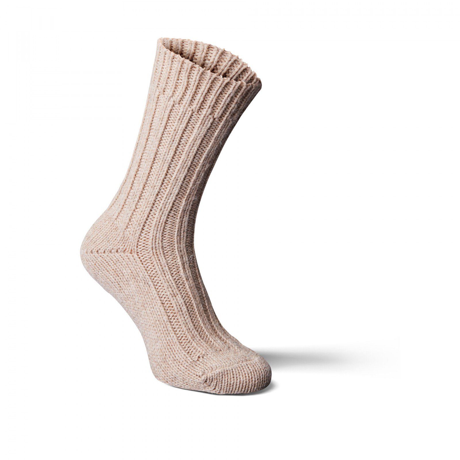 Fellhof Fellkissen Alpaka-Socken dick Woll-Socken Größe 35-46 hellbraun