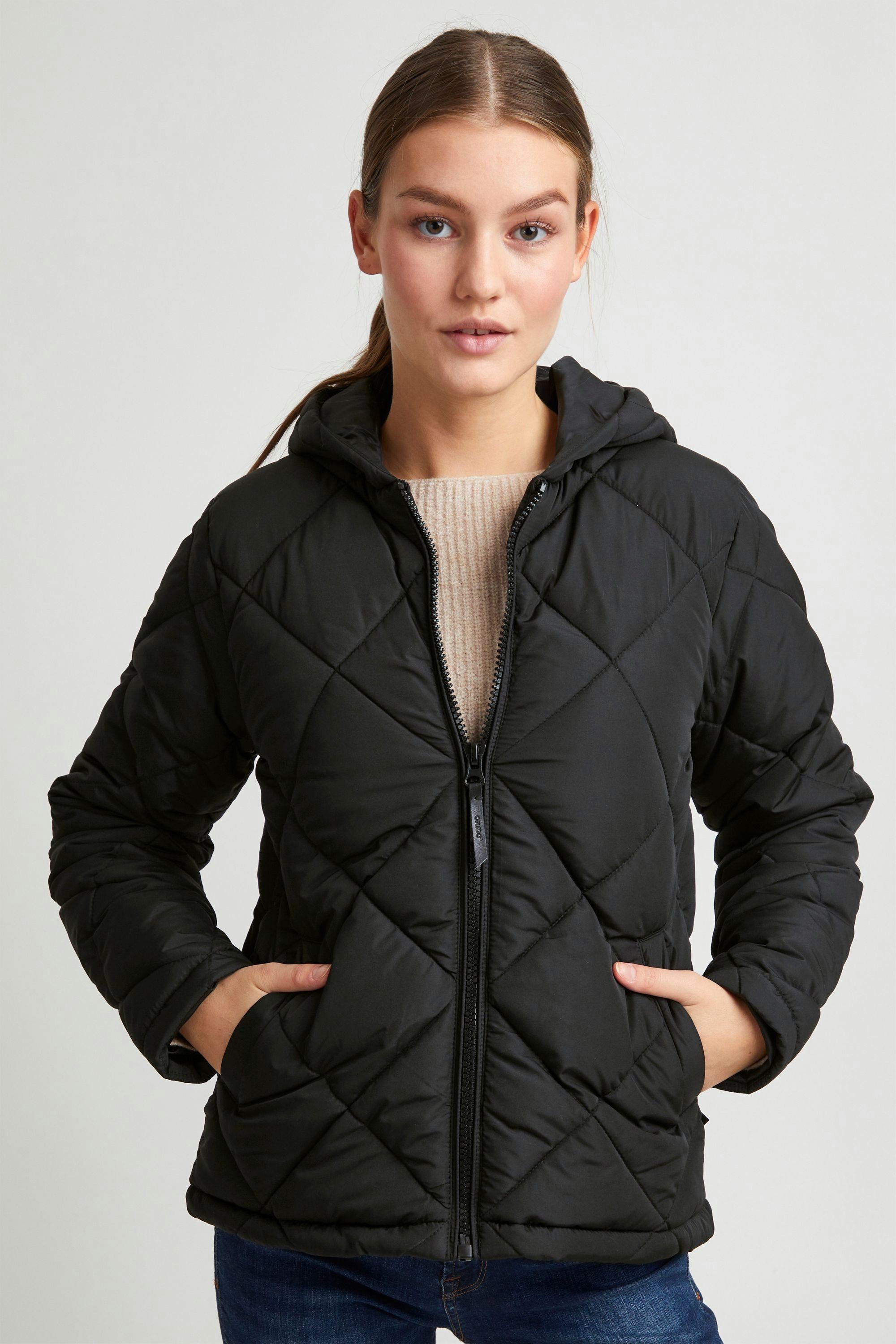 OXMO Steppjacke OXStacie Moderne Steppjacke mit Kapuze