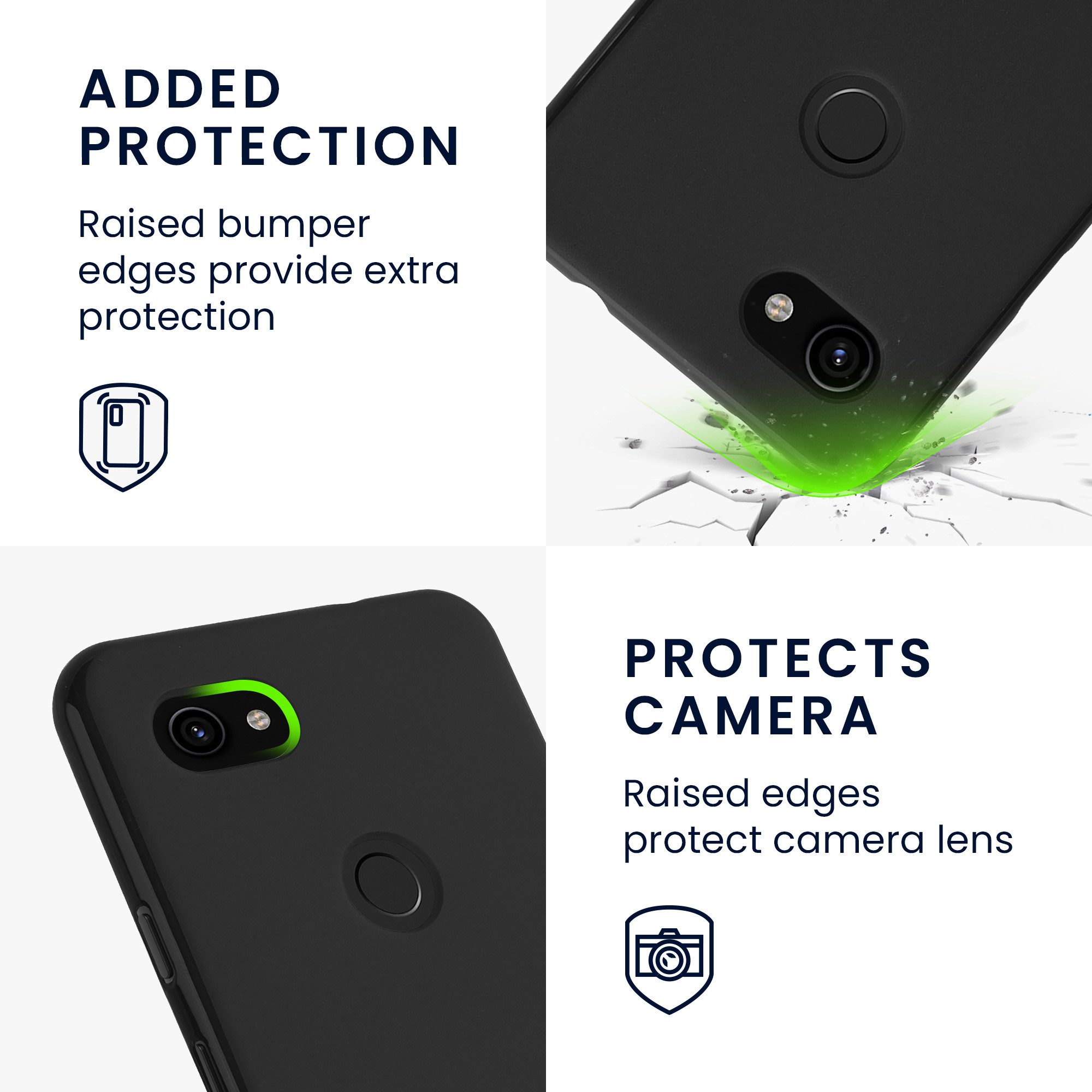 kwmobile Handyhülle Hülle für Google Pixel 3a, Hülle Silikon - Soft Handyhülle - Handy Case Cover