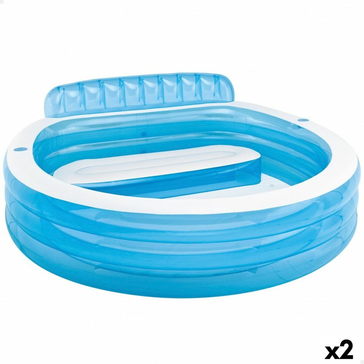 Intex Pool Aufblasbarer Pool Intex Sessel Blau Weiß 590 L 229 x 79 x 218 cm (2 S