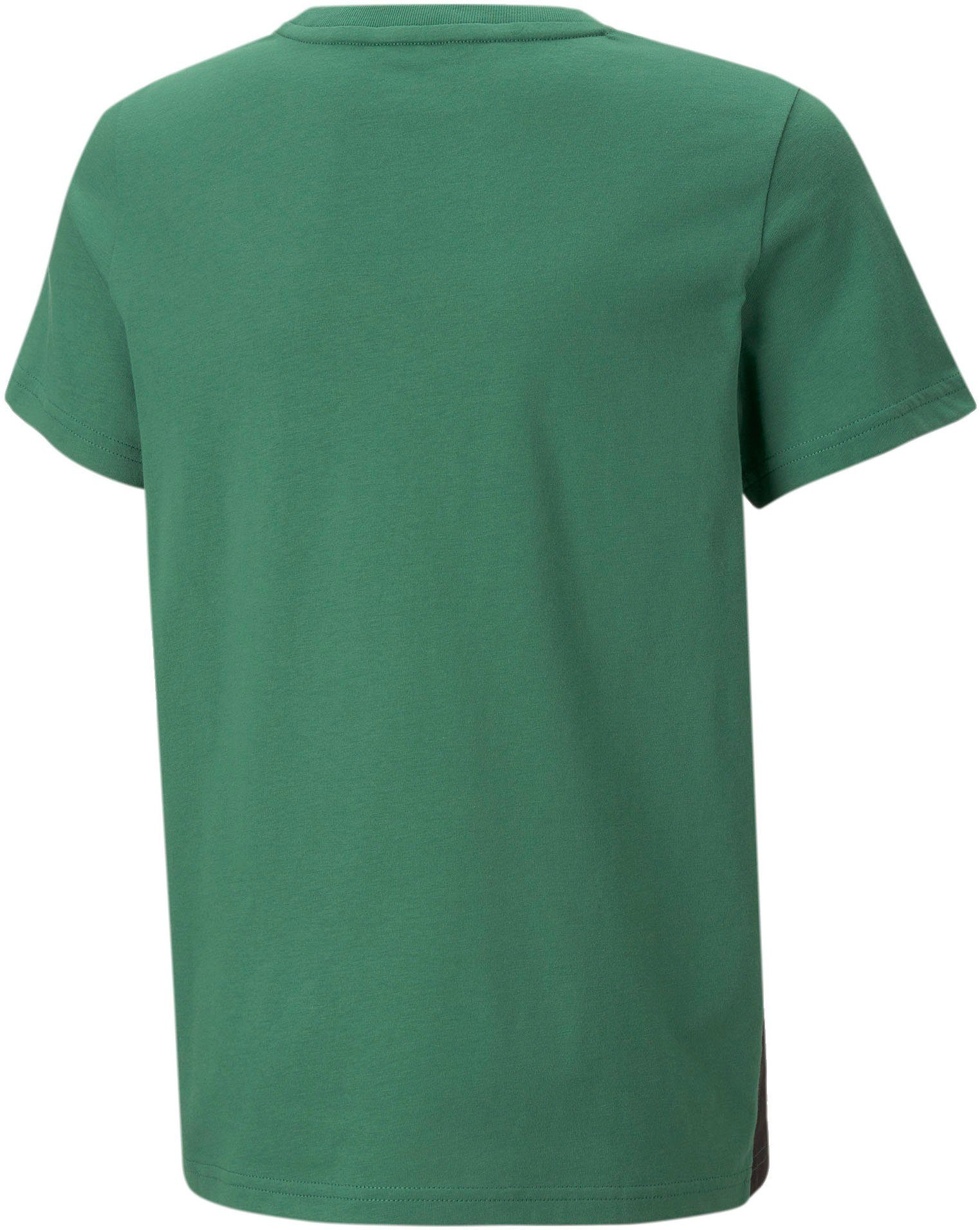 TEE- Kinder PUMA BLOCK Kurzarmshirt schwarz-grün für ESS