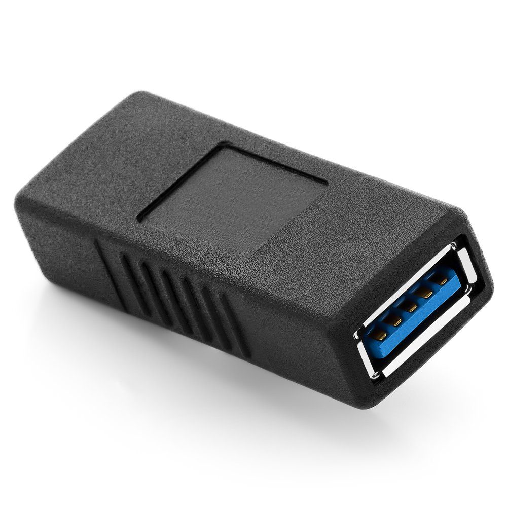 deleyCON USB 3.0 Adapter Kupplung - A-Buchse zu A-Buchse - 2 USB USB-Adapter
