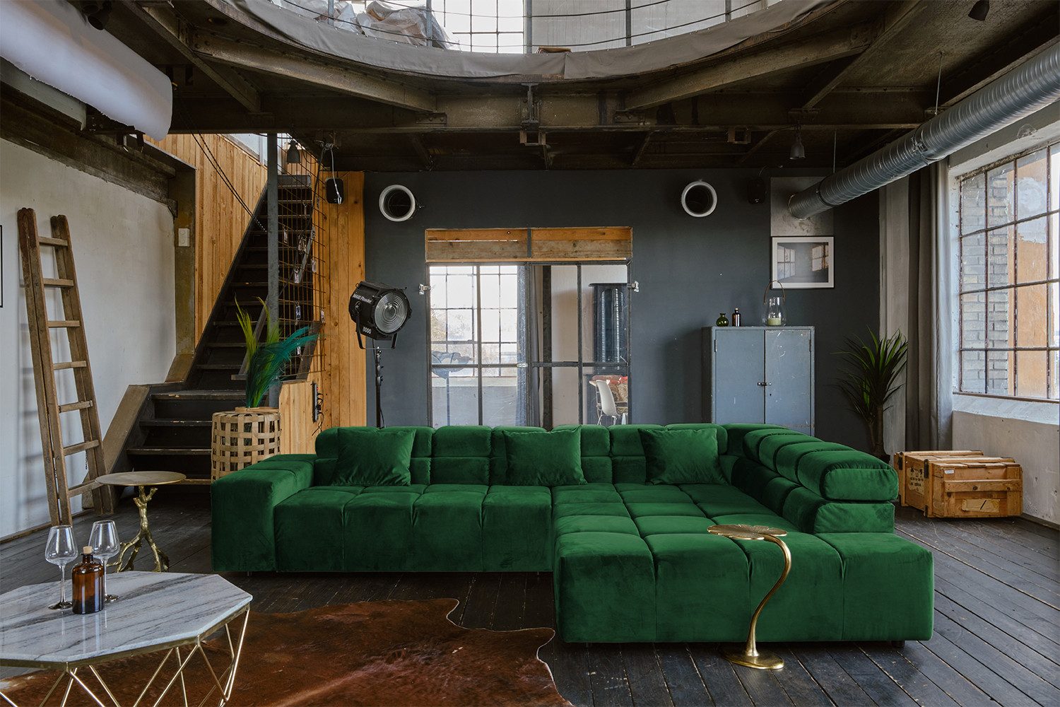 KAWOLA Ecksofa NEVADA, Couch L-Form rechts oder links, mit oder ohne Sitzvorzug Velvet