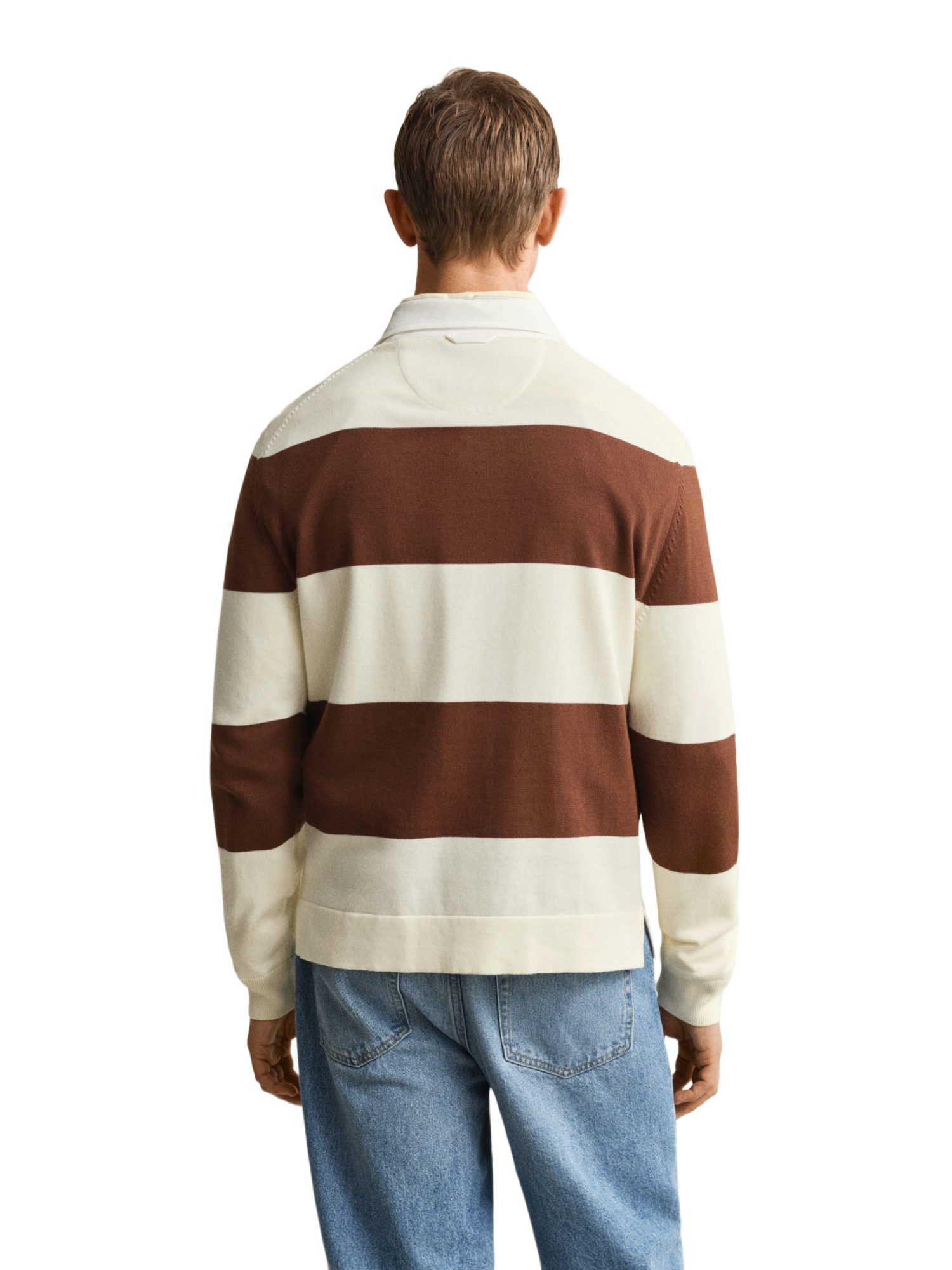 Gant Troyer bunt,Casual,Baumwolle,Gestreift,Polokragen,Lang,Regular Fit
