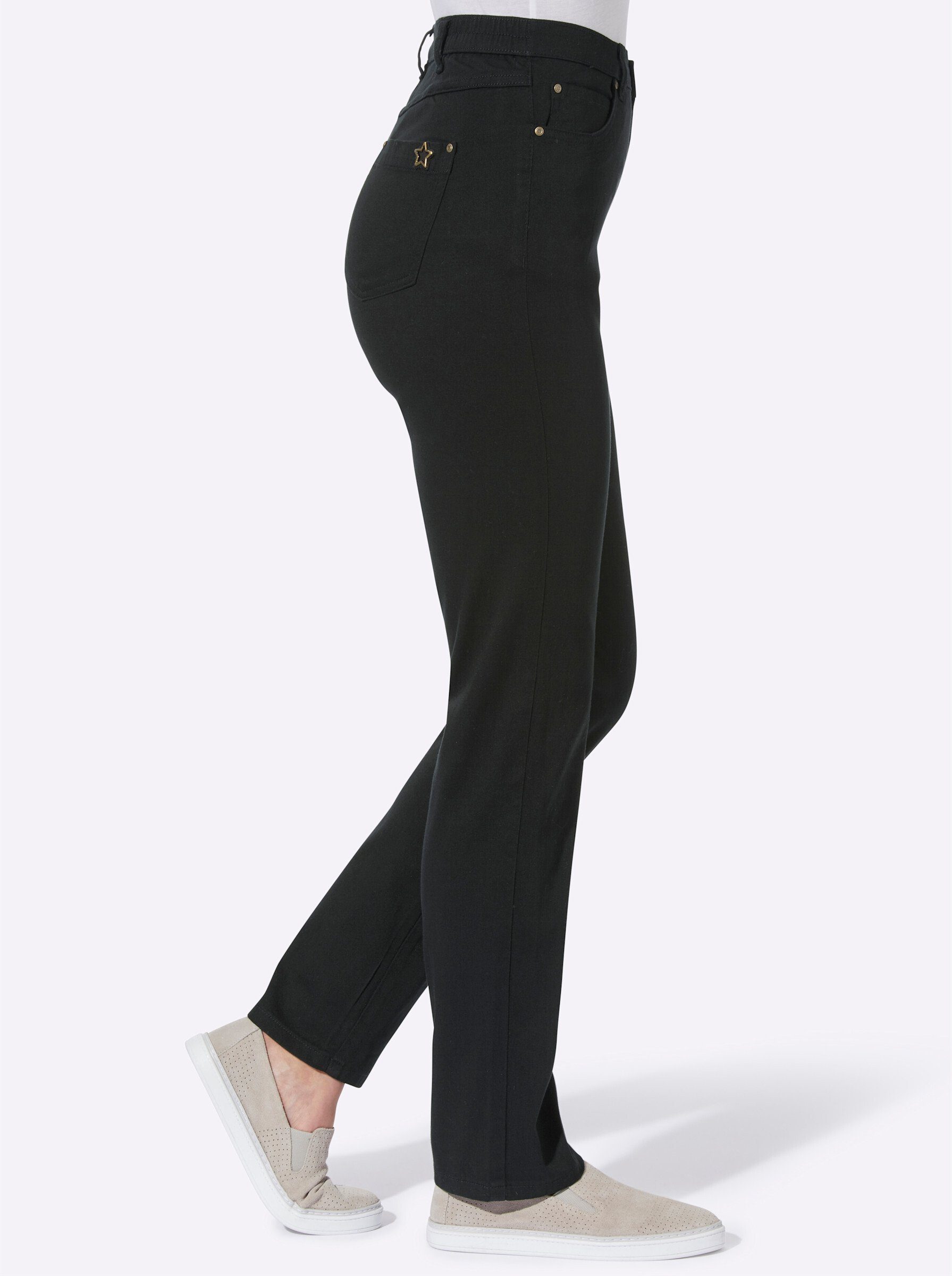 Sieh an! Bequeme Jeans 5-Pocket-Hose . mit seitlichem Dehnbund günstig online kaufen