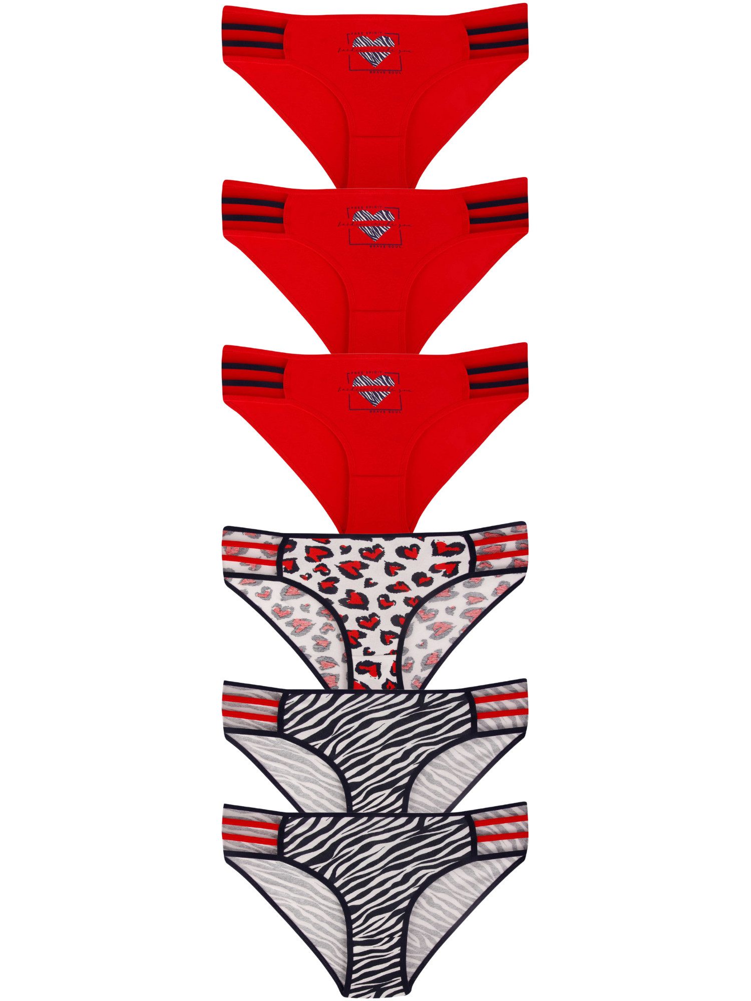 Dominant Funktionsunterhose Damenunterwäsche (Packung, 6-St) aus elastischer Baumwolle bequem atmungsaktiv, elastisch