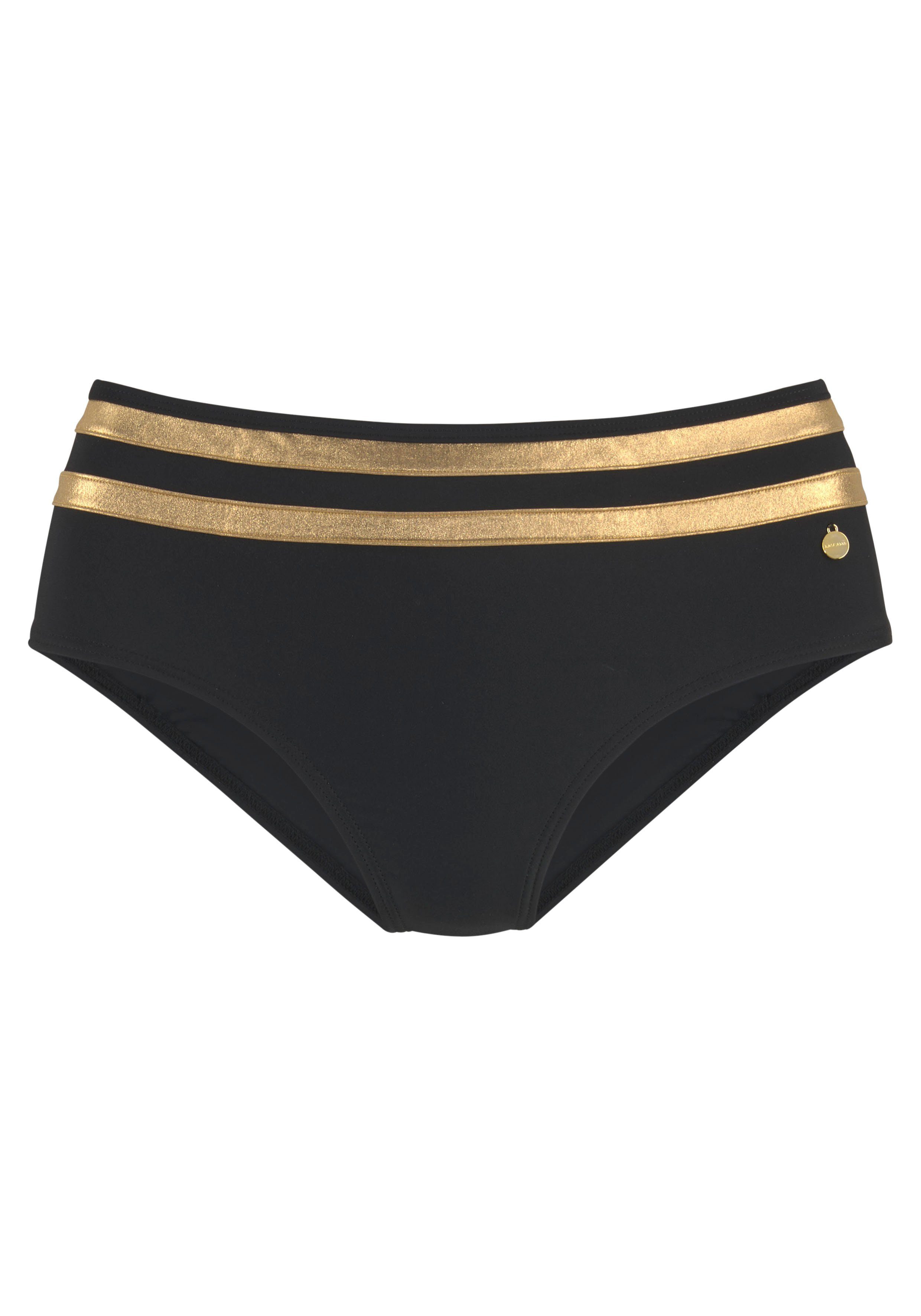LASCANA Bikini-Hose Elodie mit trendigem Materialeinsatz günstig online kaufen
