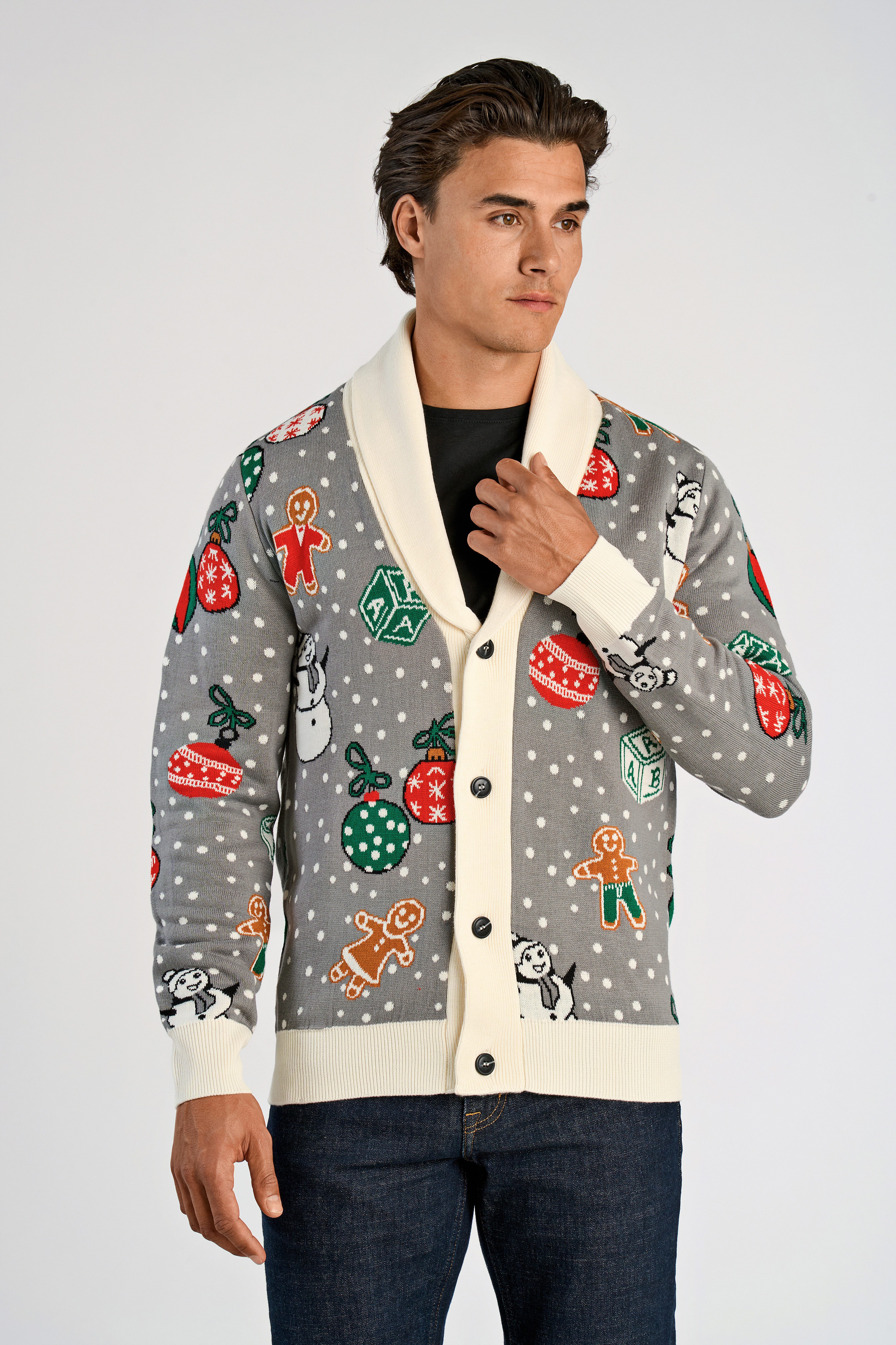 LINDBERGH Weihnachtspullover mit Intarsien Muster günstig online kaufen