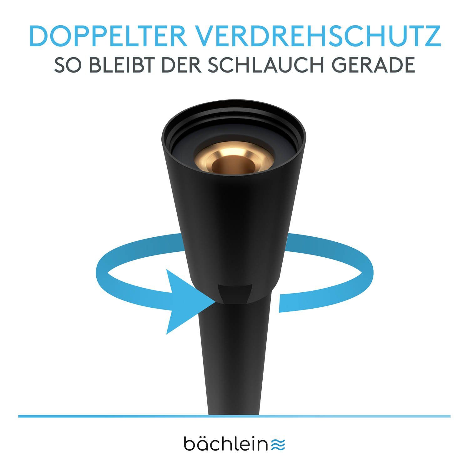 Bächlein Brauseschlauch Hochwertiger Duschschlauch, (Schwarz), knick- günstig online kaufen