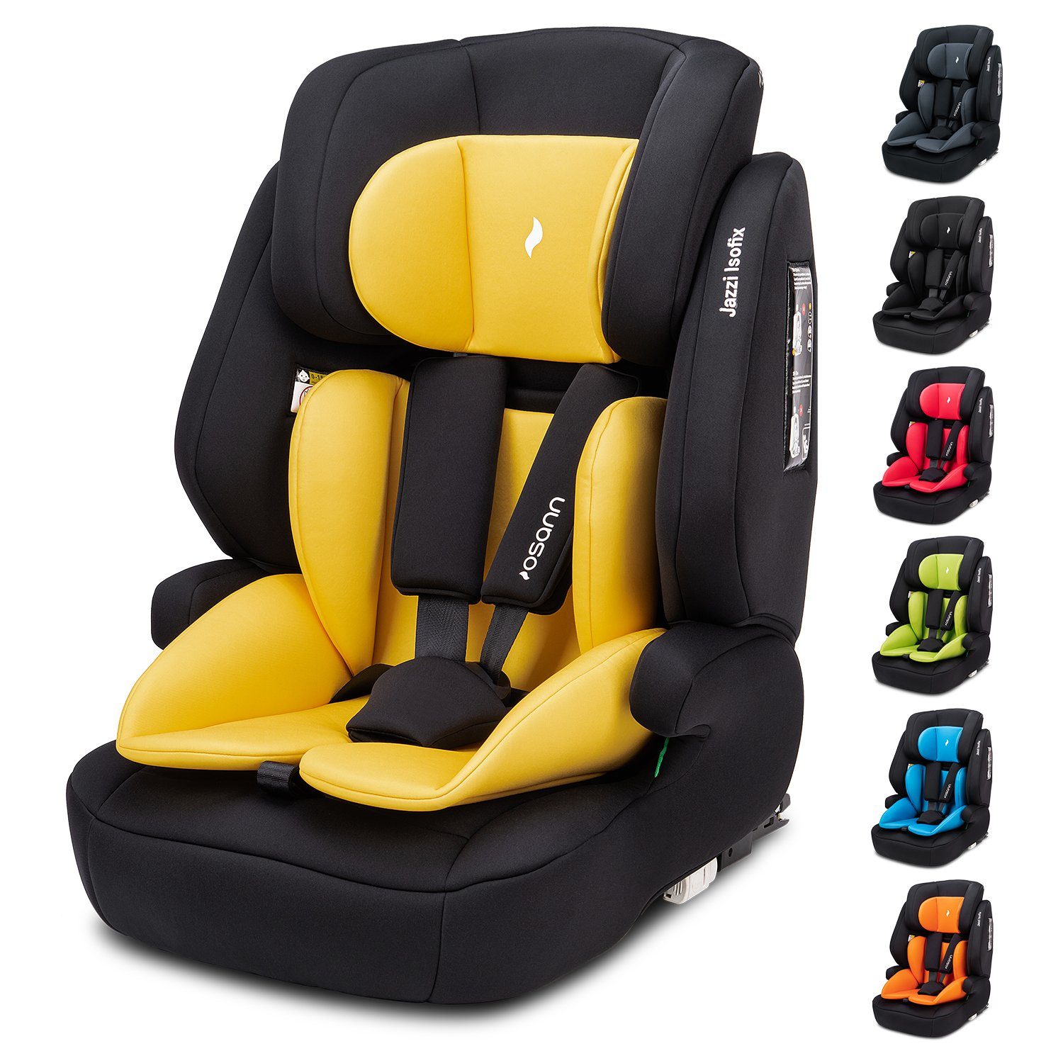 Osann Autokindersitz Jazzi Isofix, ab: 15 Monate, bis: 12 Jahre, Kindersitz  mit Isofix, für Kinder von 76 bis 150 cm
