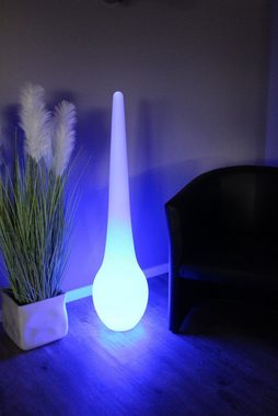 Arnusa LED Stehlampe Akku Dekoleuchte 115x28 cm Farbwechsel kabellos mit Fernbedienung, Dimmfunktion Farbwechsel Akkufunktion, LED fest integriert, Farbwechsler, Gartenleuchte moderne Lampe