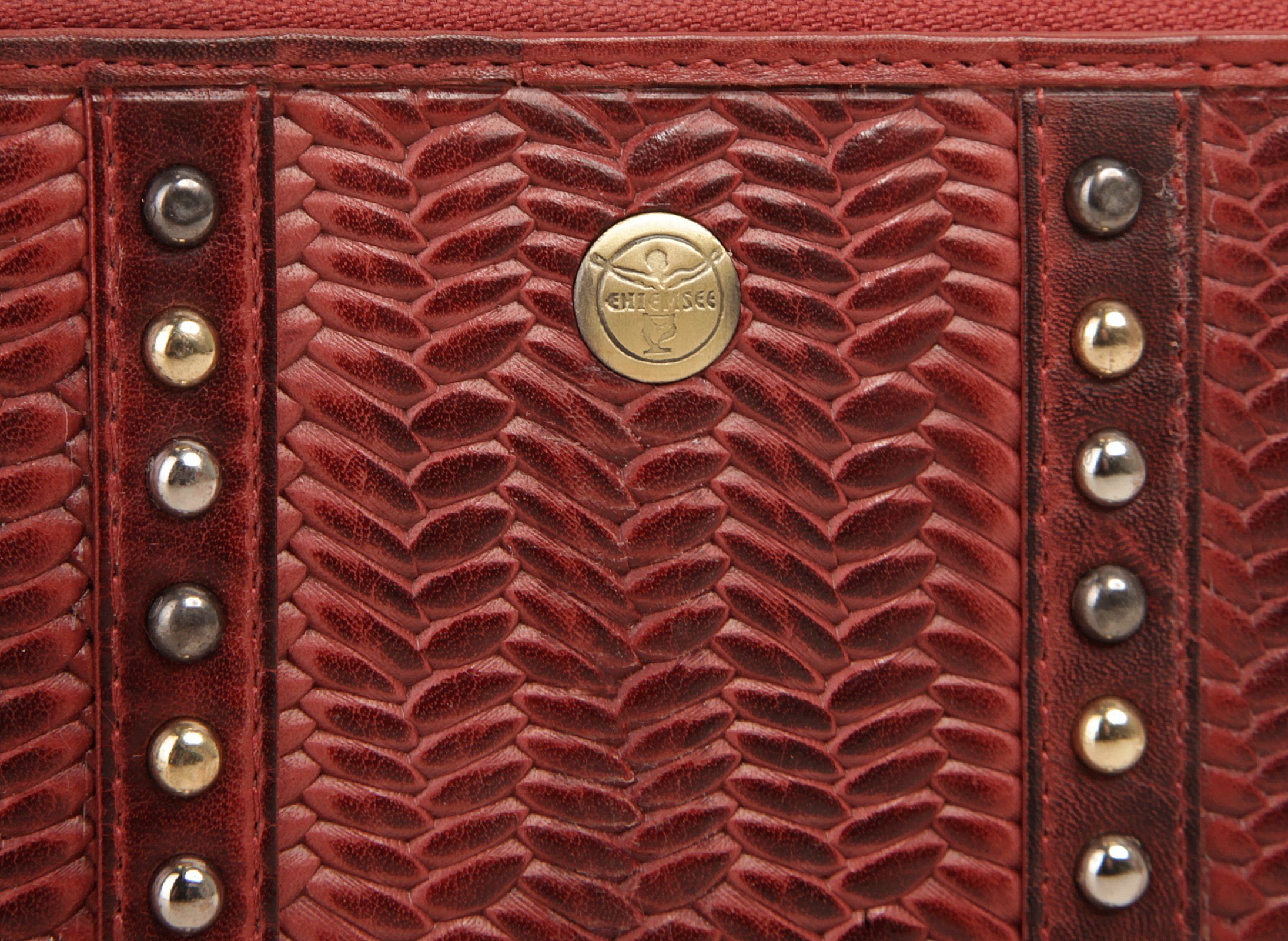 Geldbörse, rot echt Chiemsee Leder