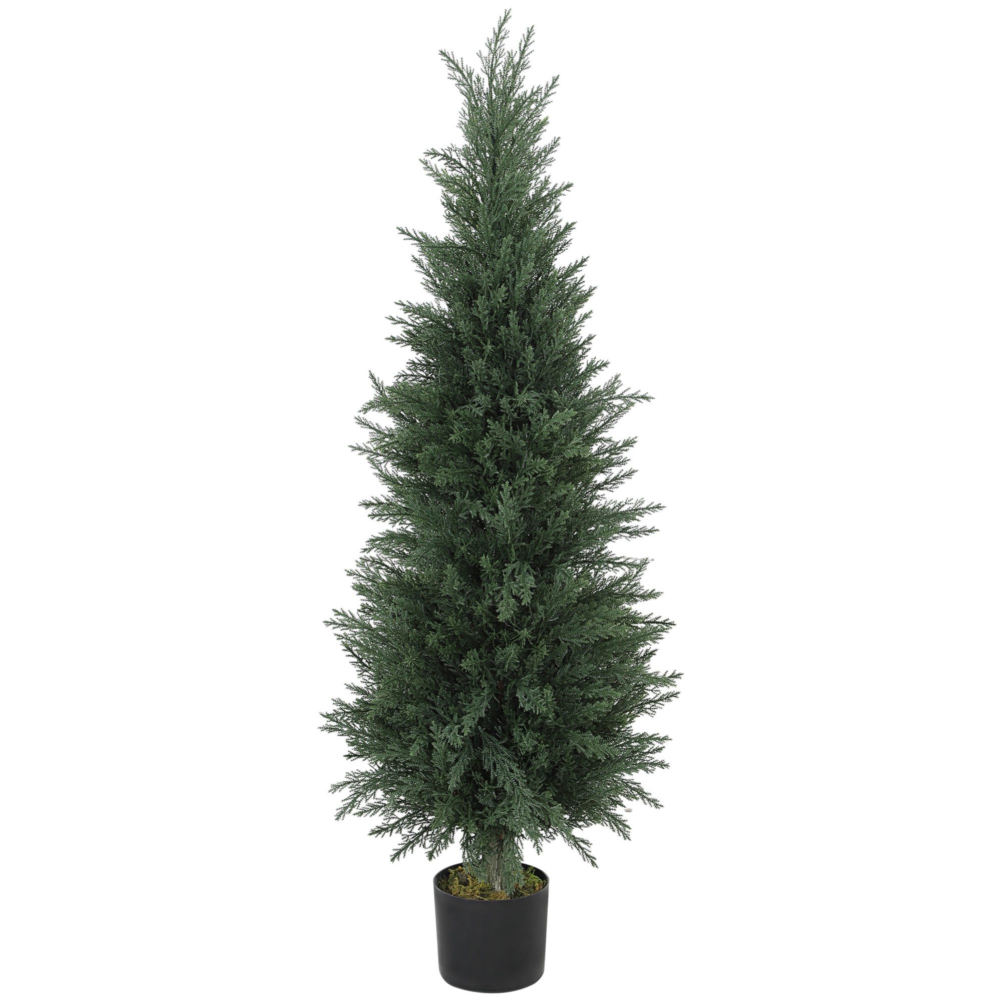 Kunstpflanze Künstliche Zypresse 120 cm Kunstpflanze, künstliche Pflanzen im Topf Zypressen, BlingBin, Höhe 120 cm, wie echt Deko für Wohnzimmer Schlafzimmer Büro Balkon