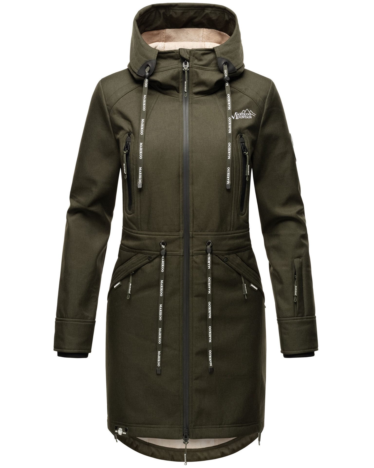 Marikoo Softshelljacke mit warmen Teddyfleece