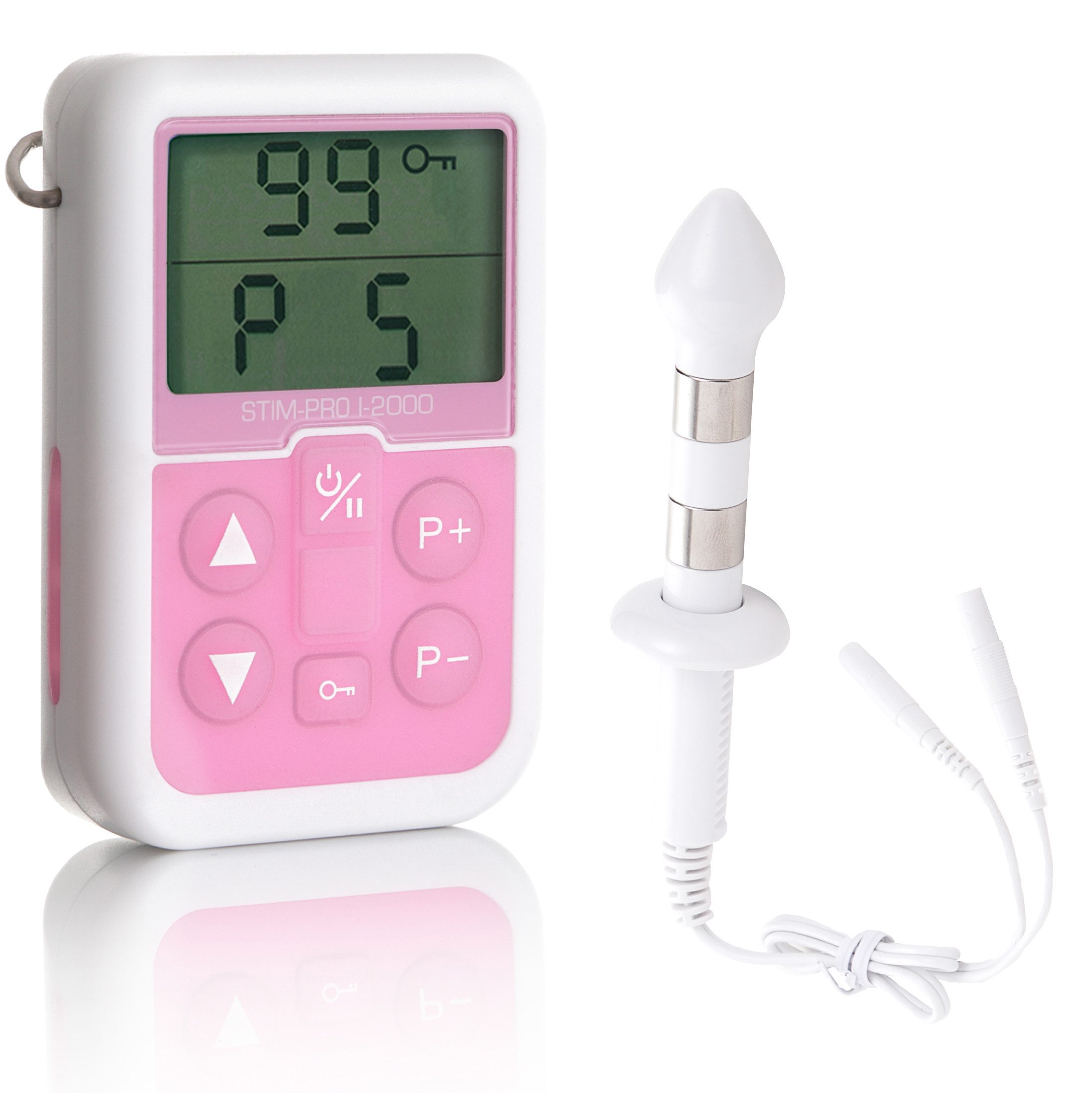 Axion Beckenboden-Elektrostimulationsgerät EMS Gerät I-2000 mit Analsonde STIM-PRO S-13A bei Inkontinenz, MEDIZINPRODUKT Klasse IIa, Beckenbodentrainer