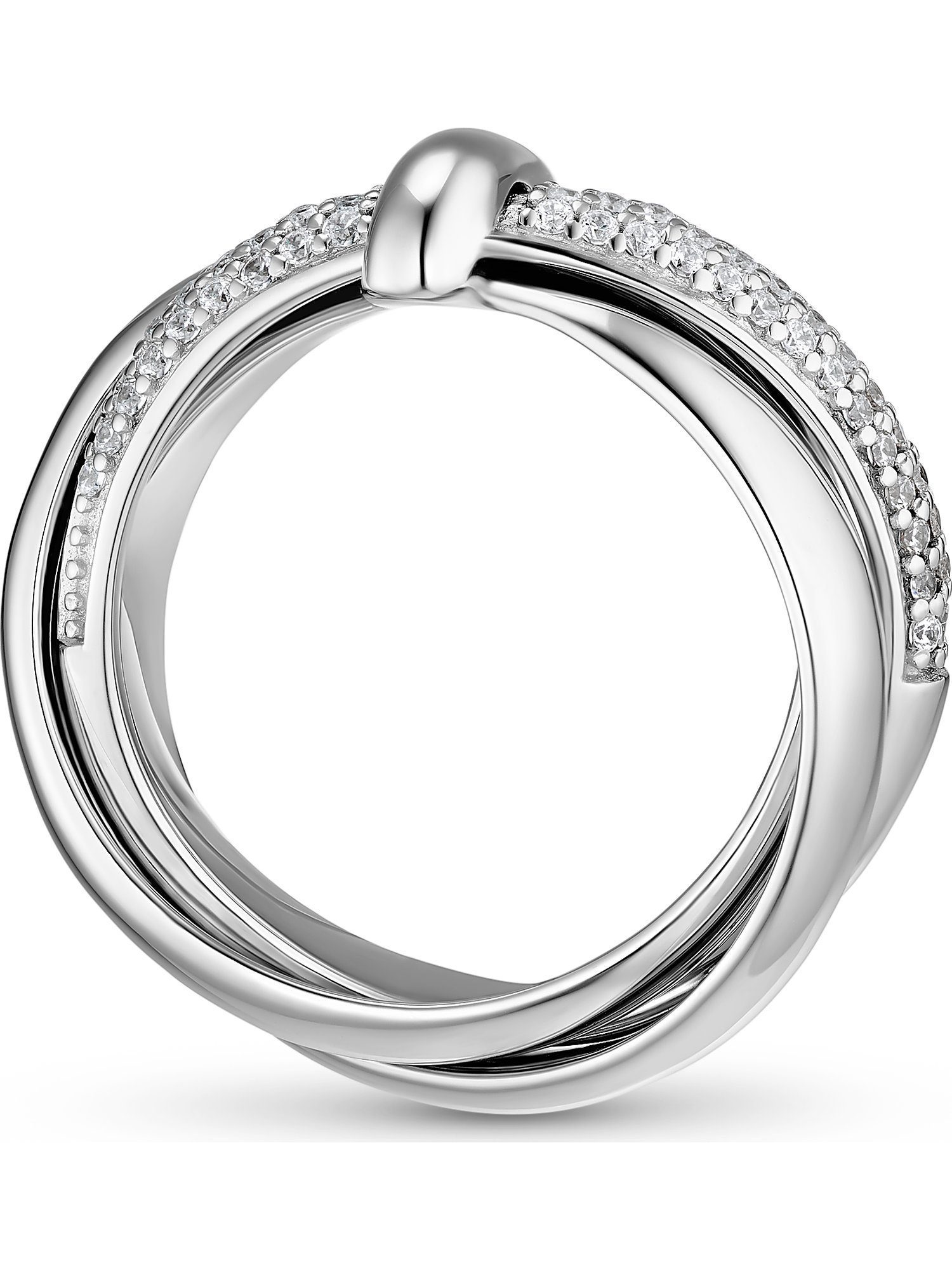 JETTE Silberring JETTE Damen-Damenring 925er Silber 62 Zirkonia, Zirkonia, günstig online kaufen