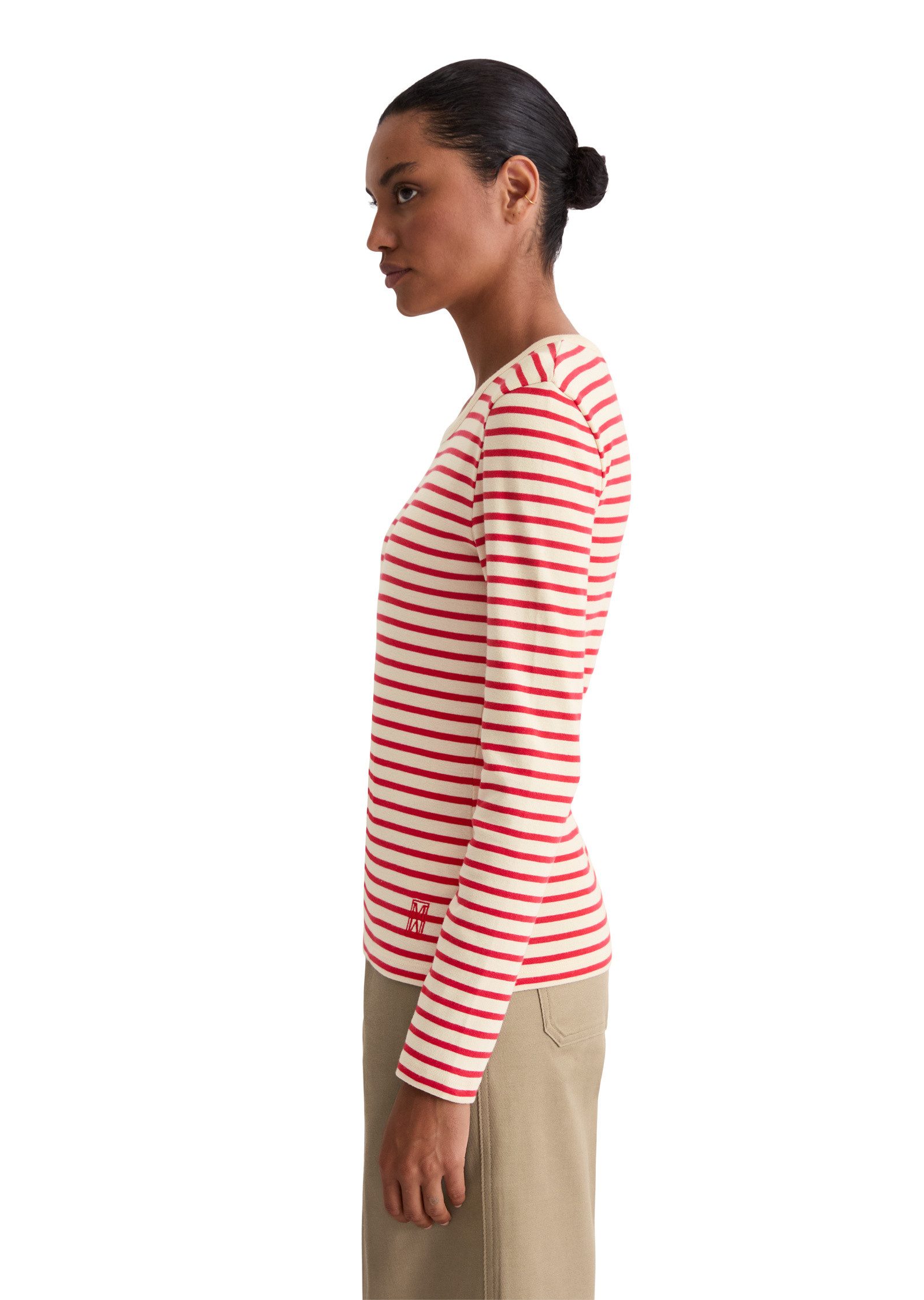 Marc O'Polo Langarmshirt aus reiner Bio-Baumwolle günstig online kaufen