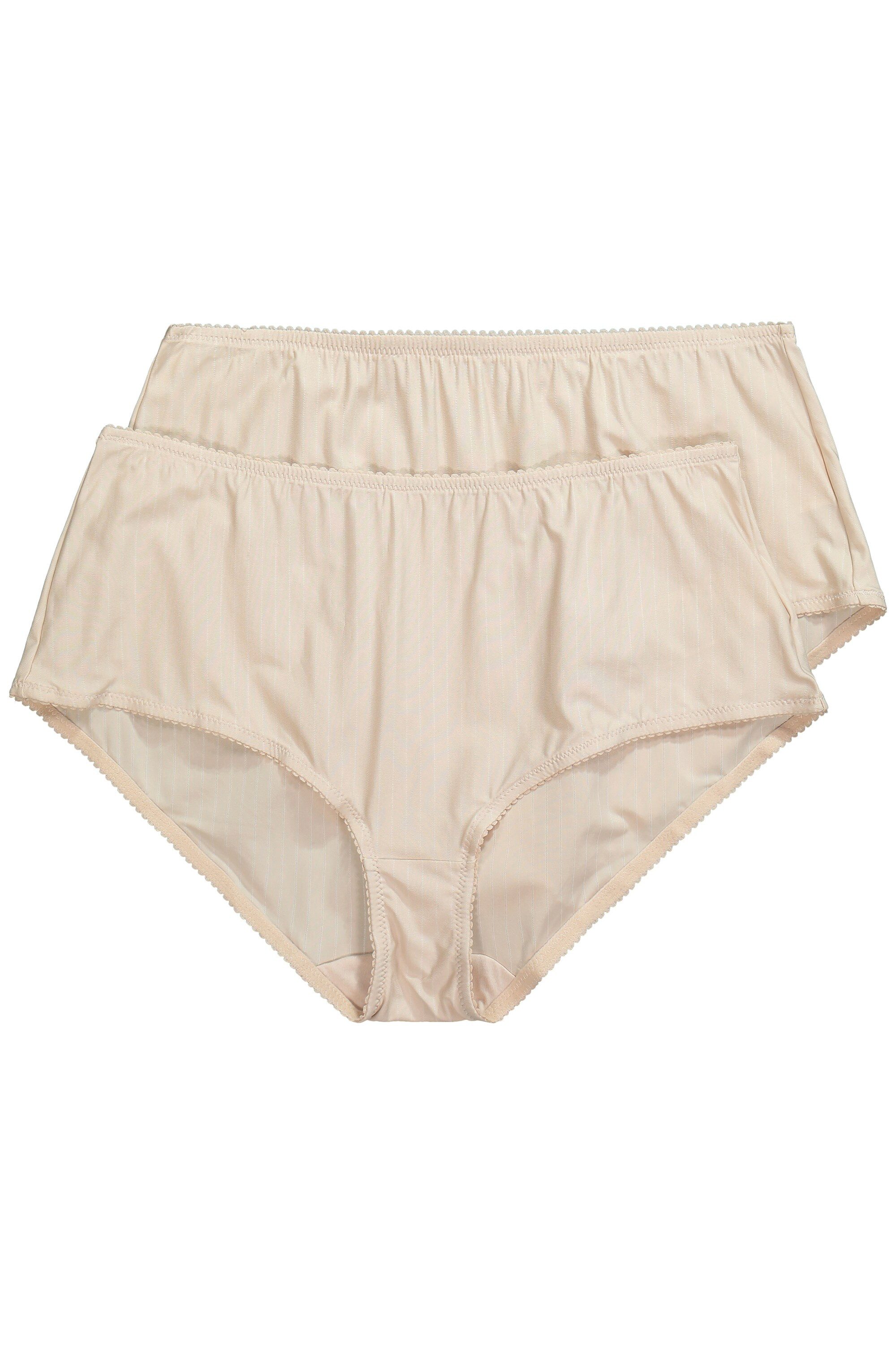 Slip Midislips 2er-Pack Nadelstreifen höher geschnitten