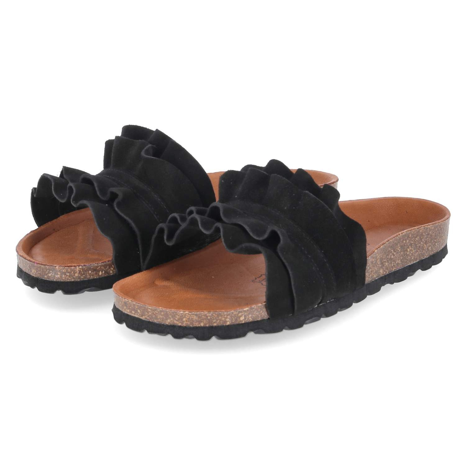 Palado Palado PALA-251-781050-02 Damen Rauleder black Pantolette
