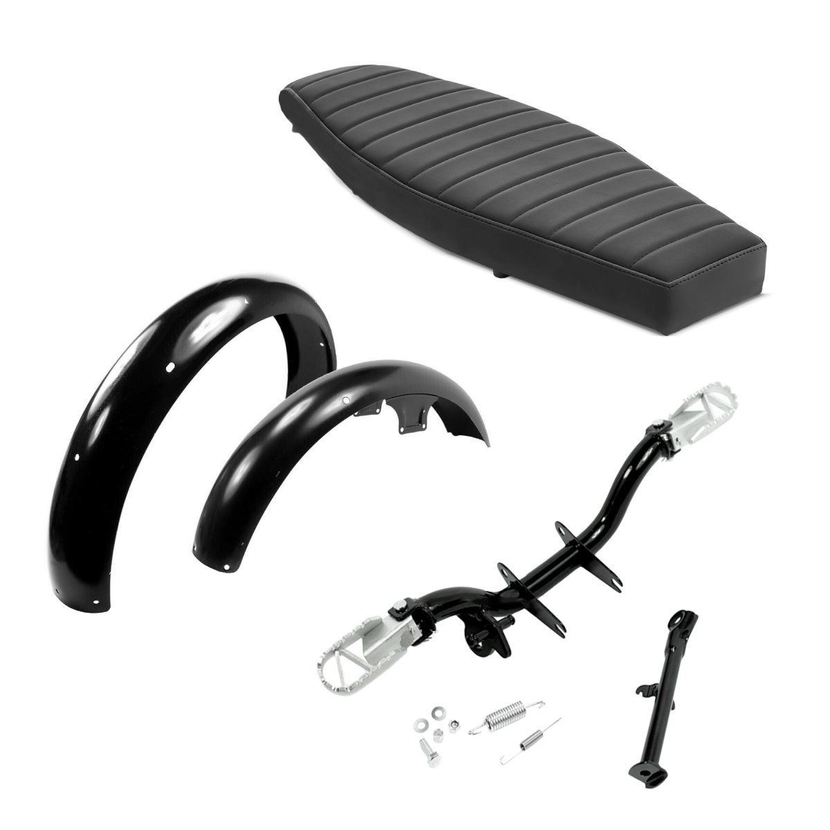 Craftride Sitzbank Sitzbank flach passend für Simson S50 S51 S70 # VS1 Sitz schwarz + Sch