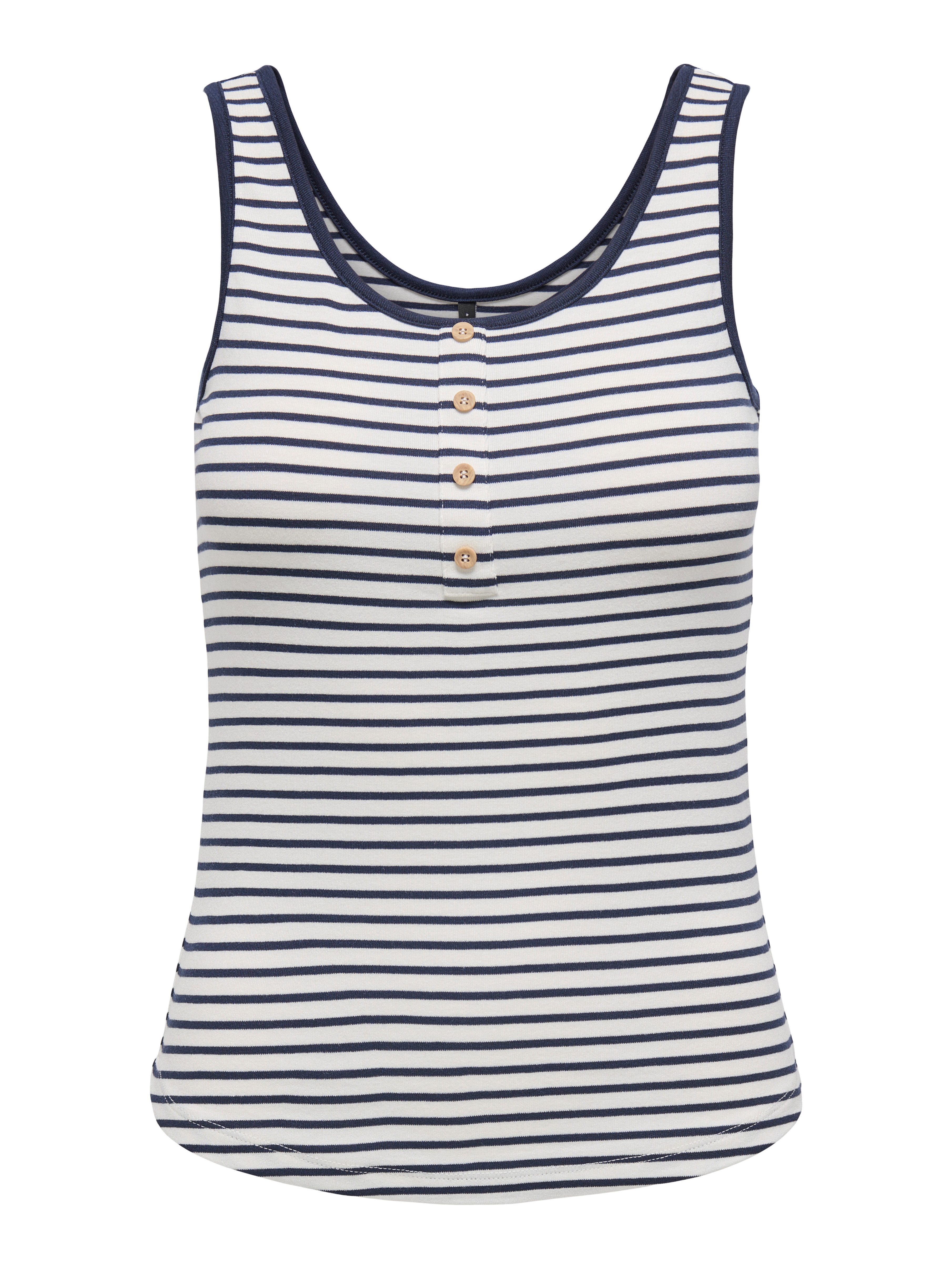 ONLY Blusenshirt ONLDEVIN S/L STRIPE O-NECK günstig online kaufen