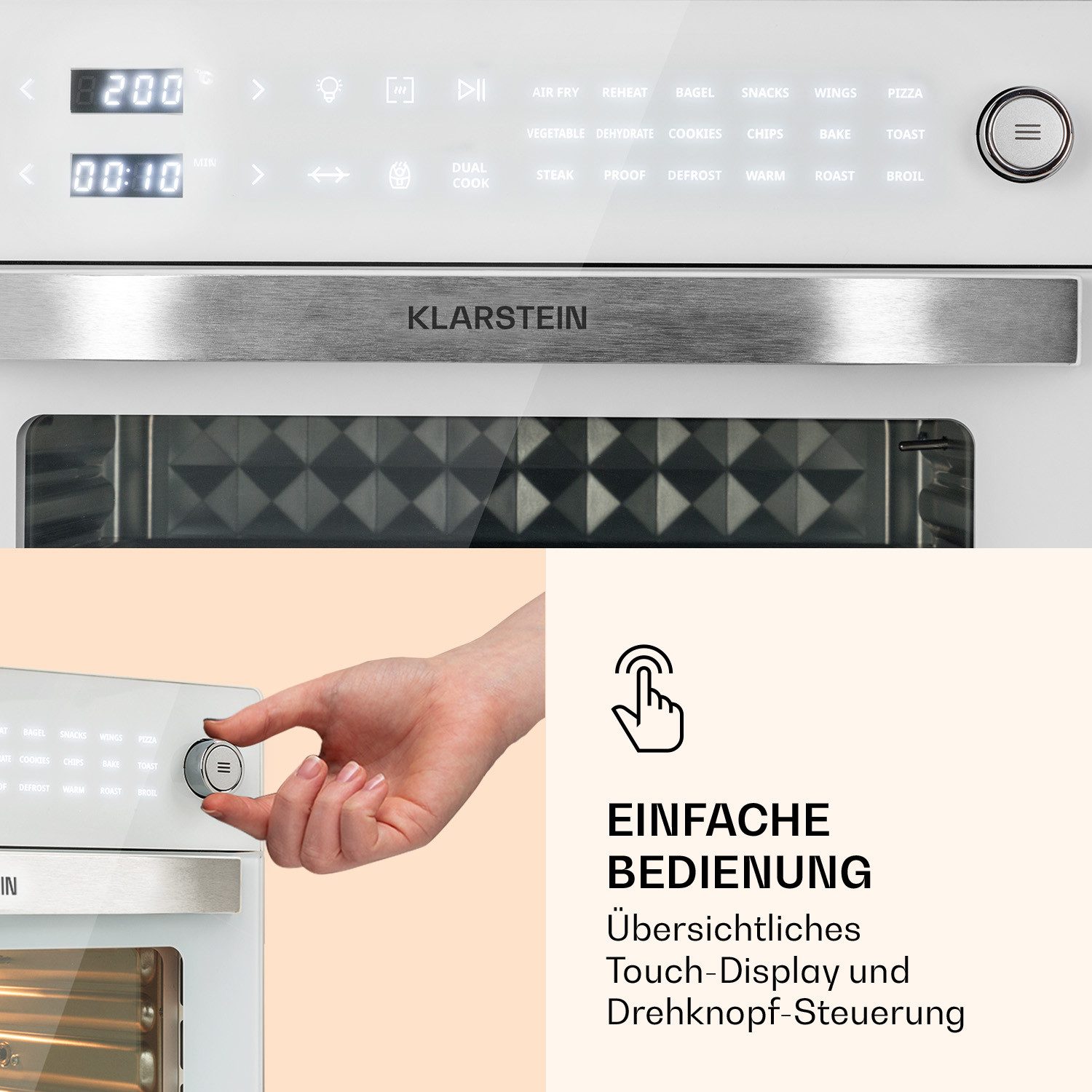 Klarstein Heißluftfritteuse, 1800 W