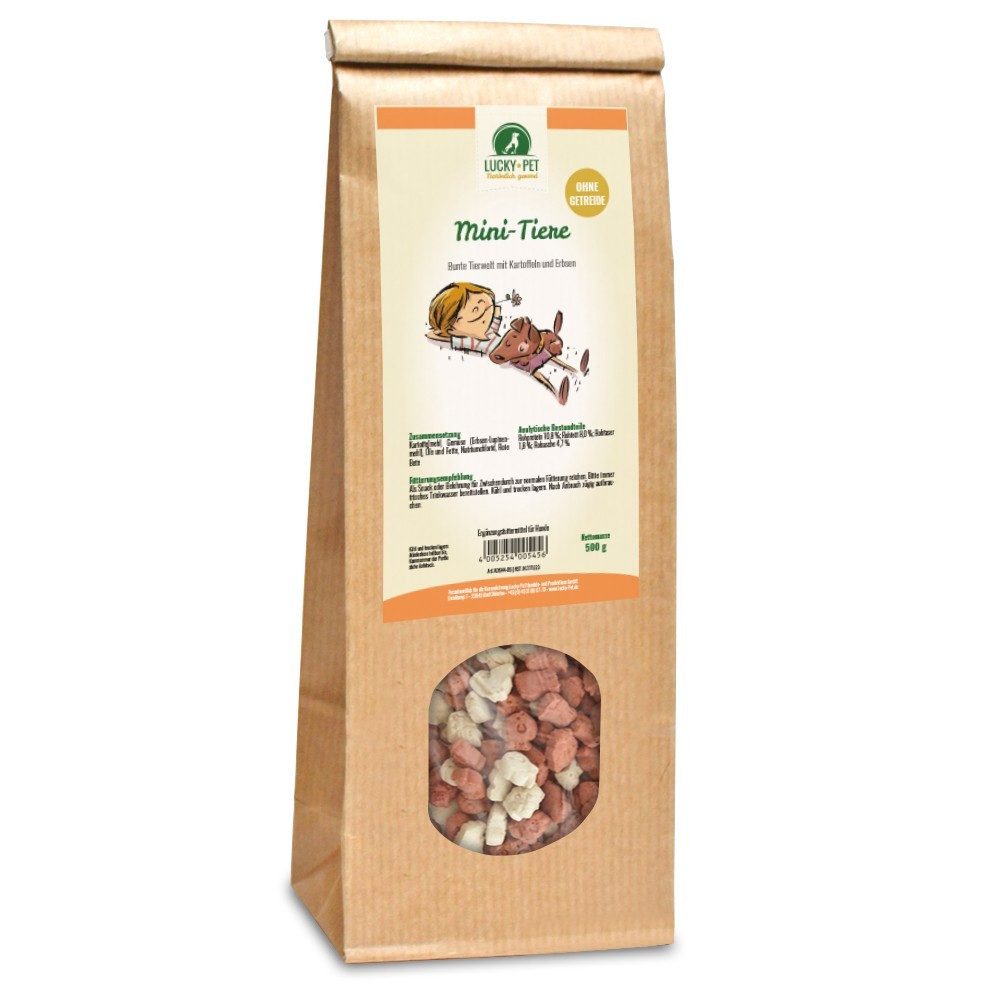 Lucky-Pet Lucky-Pet Mini-Tiere 500 g, Snack für: Hunde