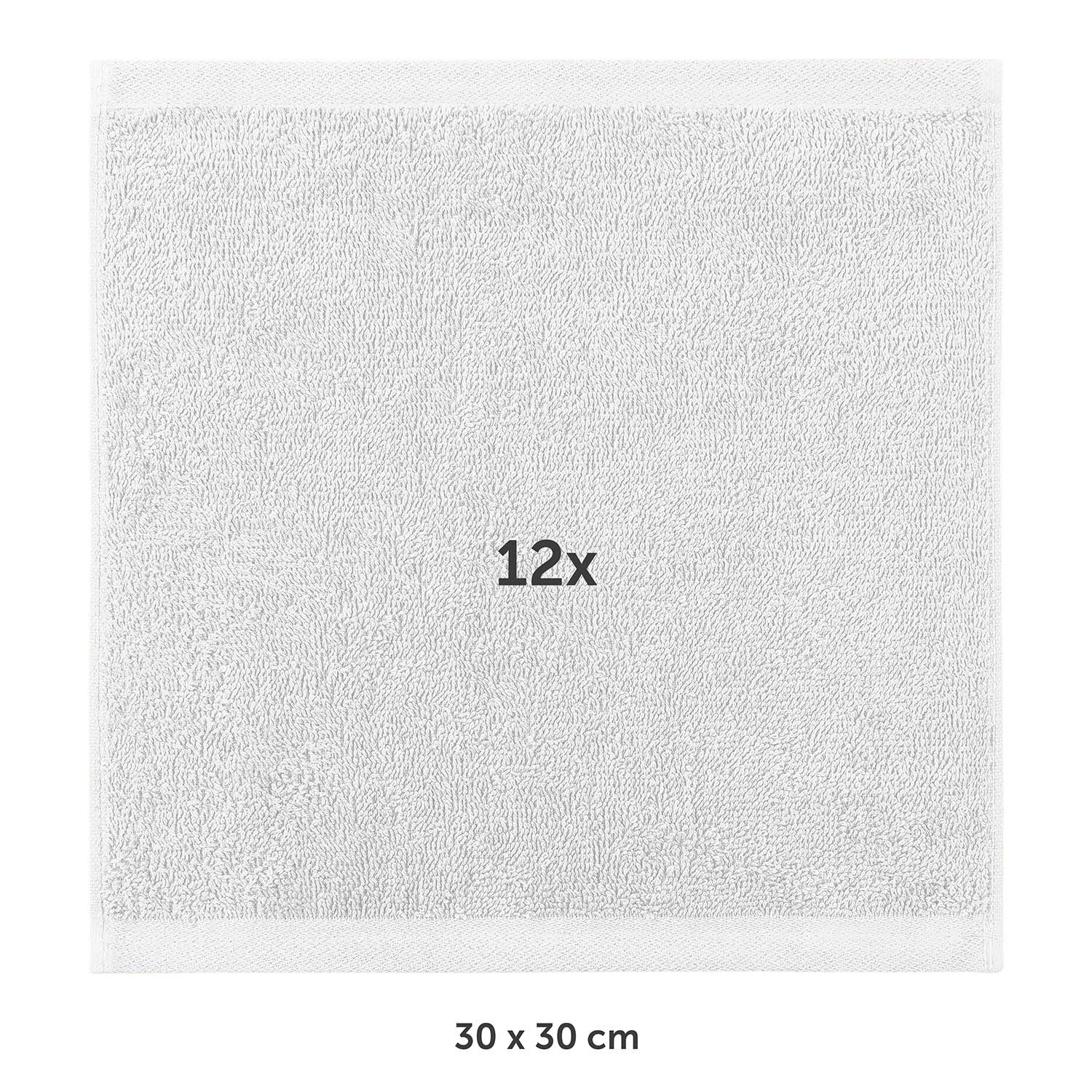 Blumtal Gästehandtücher 30x30cm - weich und saugstark, Frottee (12-St), 12e günstig online kaufen