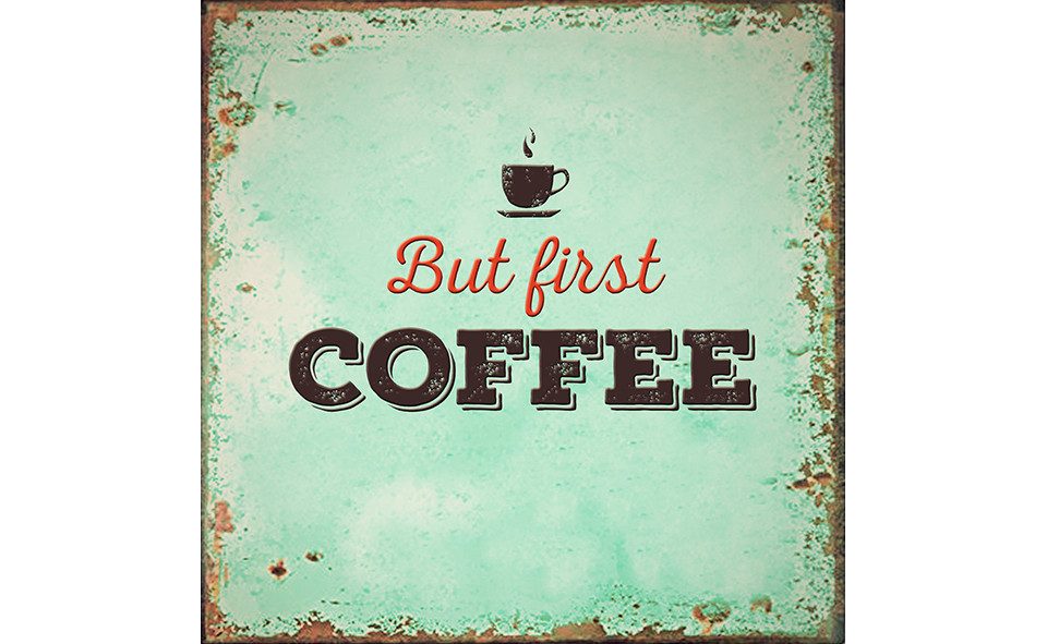 Braun+Company Atelier Papierserviette Braun & Company Servietten First Coffee 25 x 25 cm