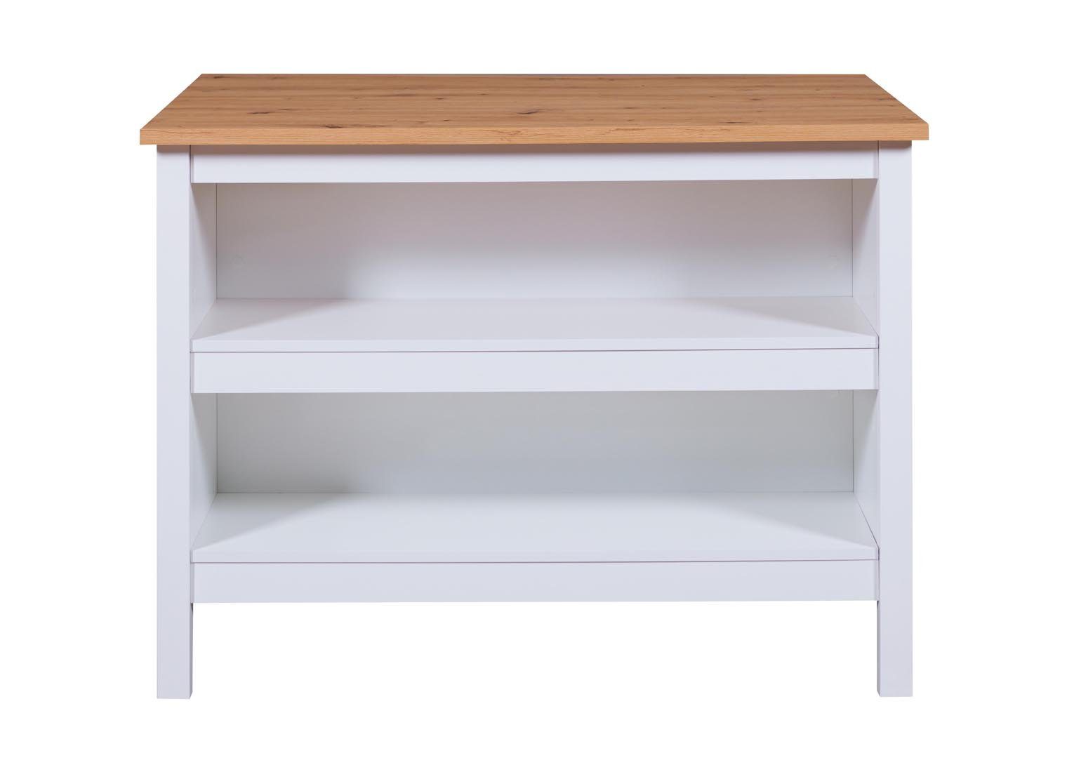 Inter Link Sideboard Julina Sideboard Küchen-Ø, 2 Ablagen weiß, Artisan