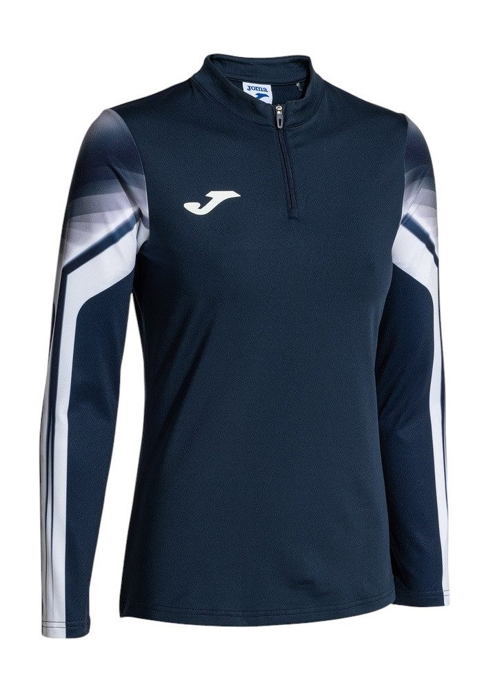 Joma Langarmshirt Elite XI (Sweatshirt, Half-Zip) marineblau/weiss Damen