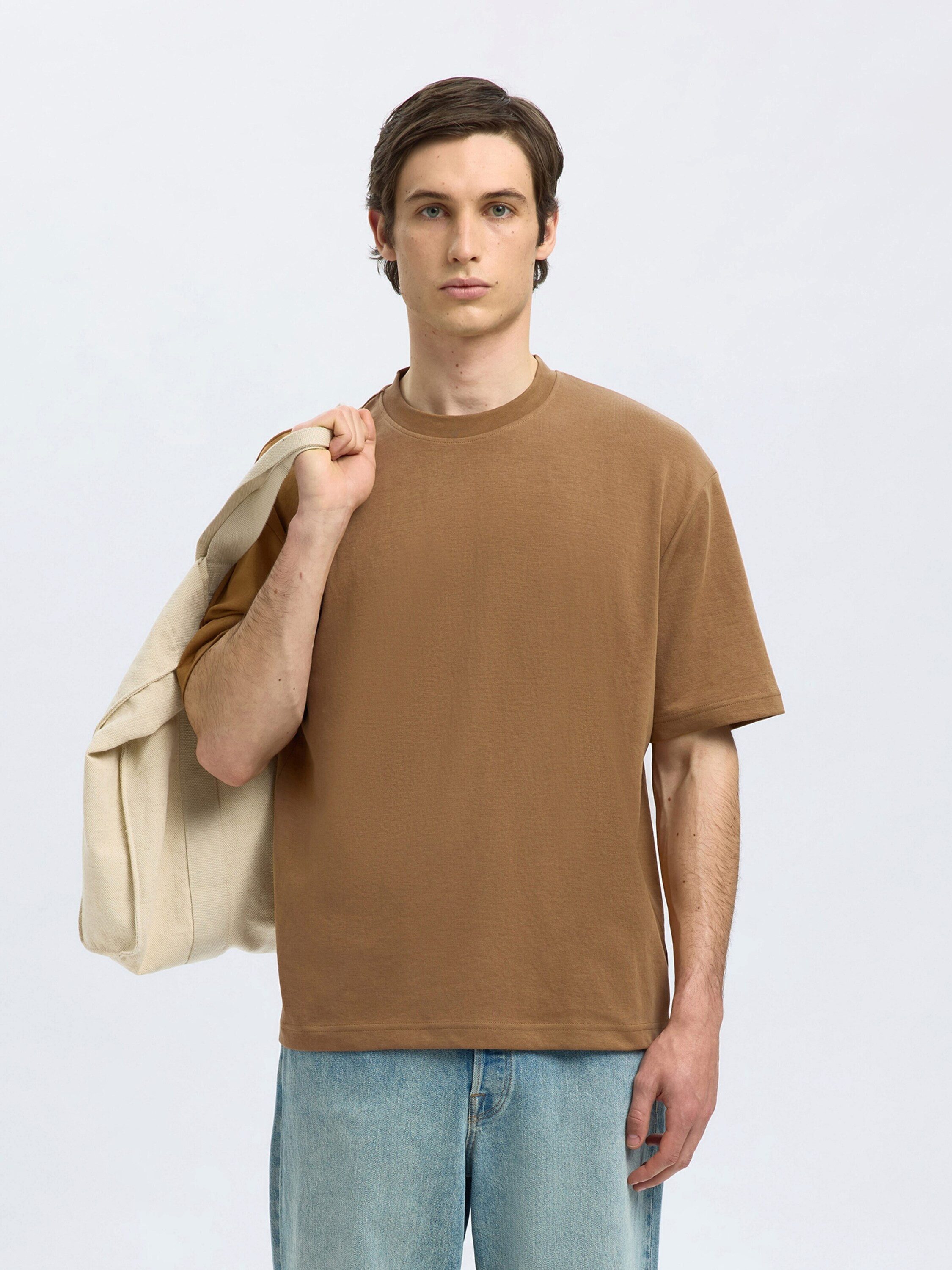 Selected T-Shirt SLHOSCAR (1-tlg)