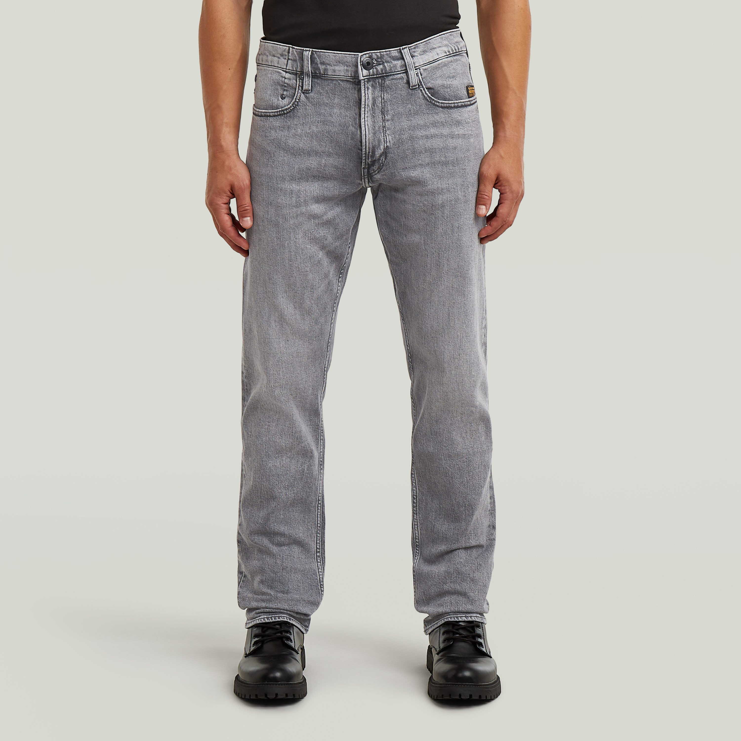 G-STAR Straight-Jeans Mosa Straight mit hellen Nähten